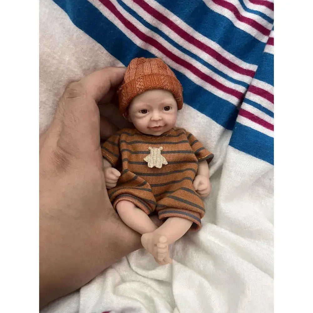 Image of Reborn Baby Dolls Reborn Baby Doll 5.5" Silicone Full Body Miniature