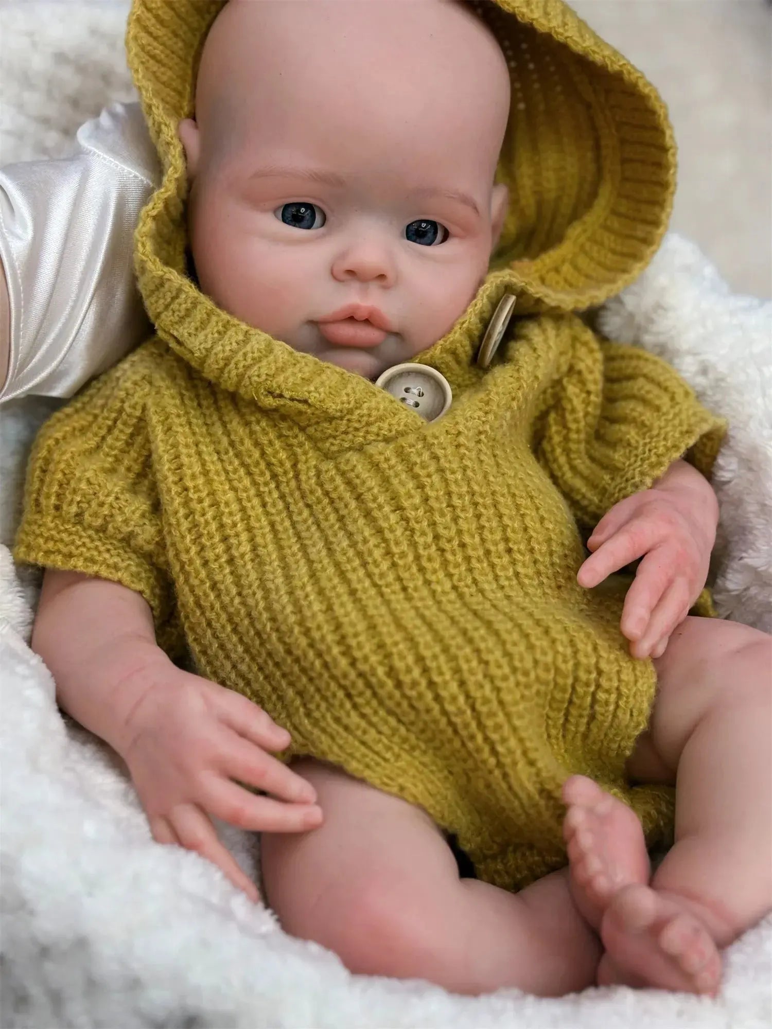 Image of Reborn Baby Dolls 17Inch Washable Open Eyes Soft Silicone Reborn Girl