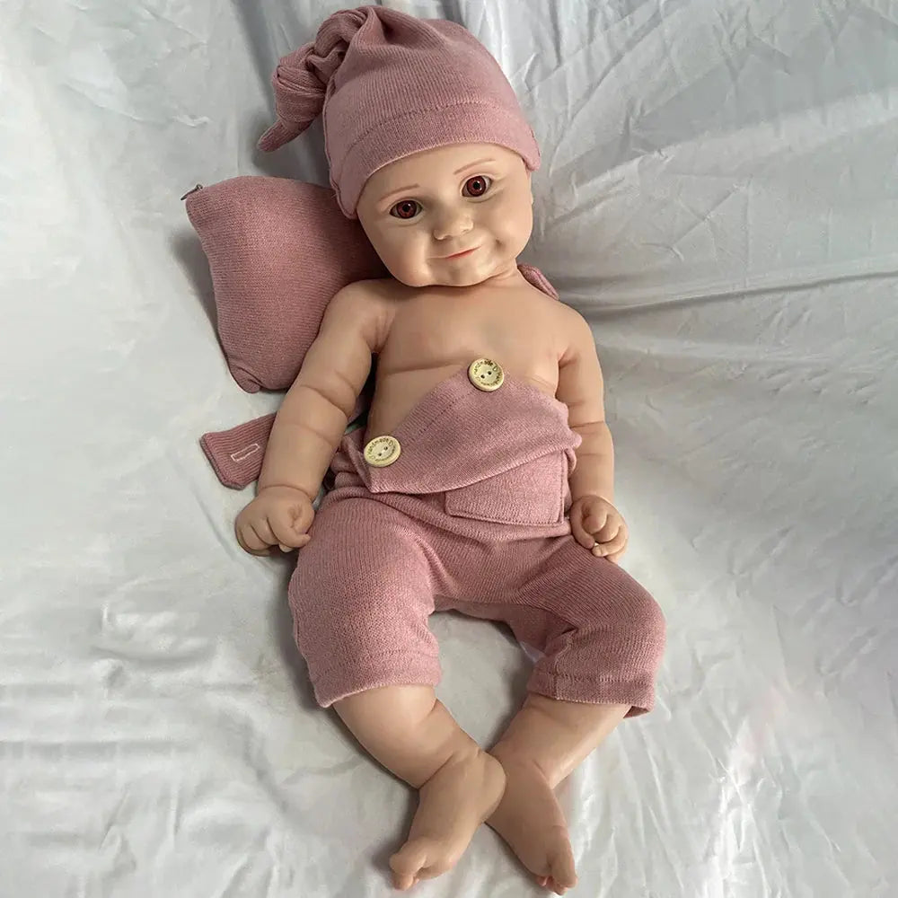 Image of Reborn Baby Dolls 1:1 Full Body Soild Silicone Reborn Baby Girl