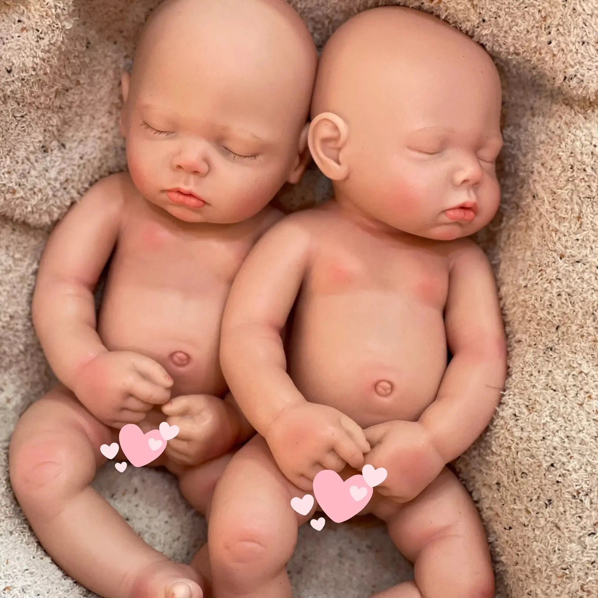 Image of Reborn Baby Dolls 3 Styles/45Cm Close Eyes Bebe Reborn Girl Soft