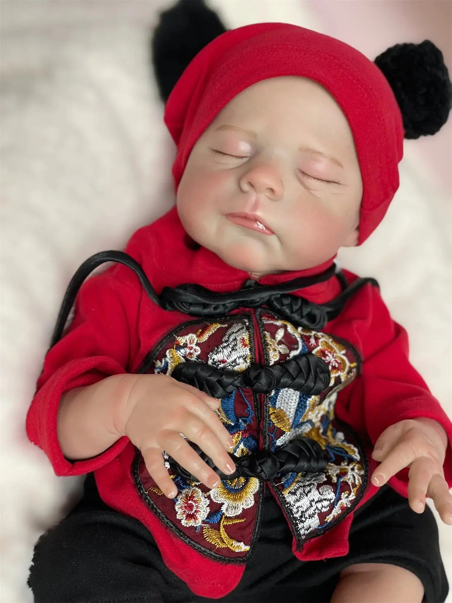 Image of Reborn Baby Dolls 47Cm Washable Eric Bebe Reborn Girl With Painted