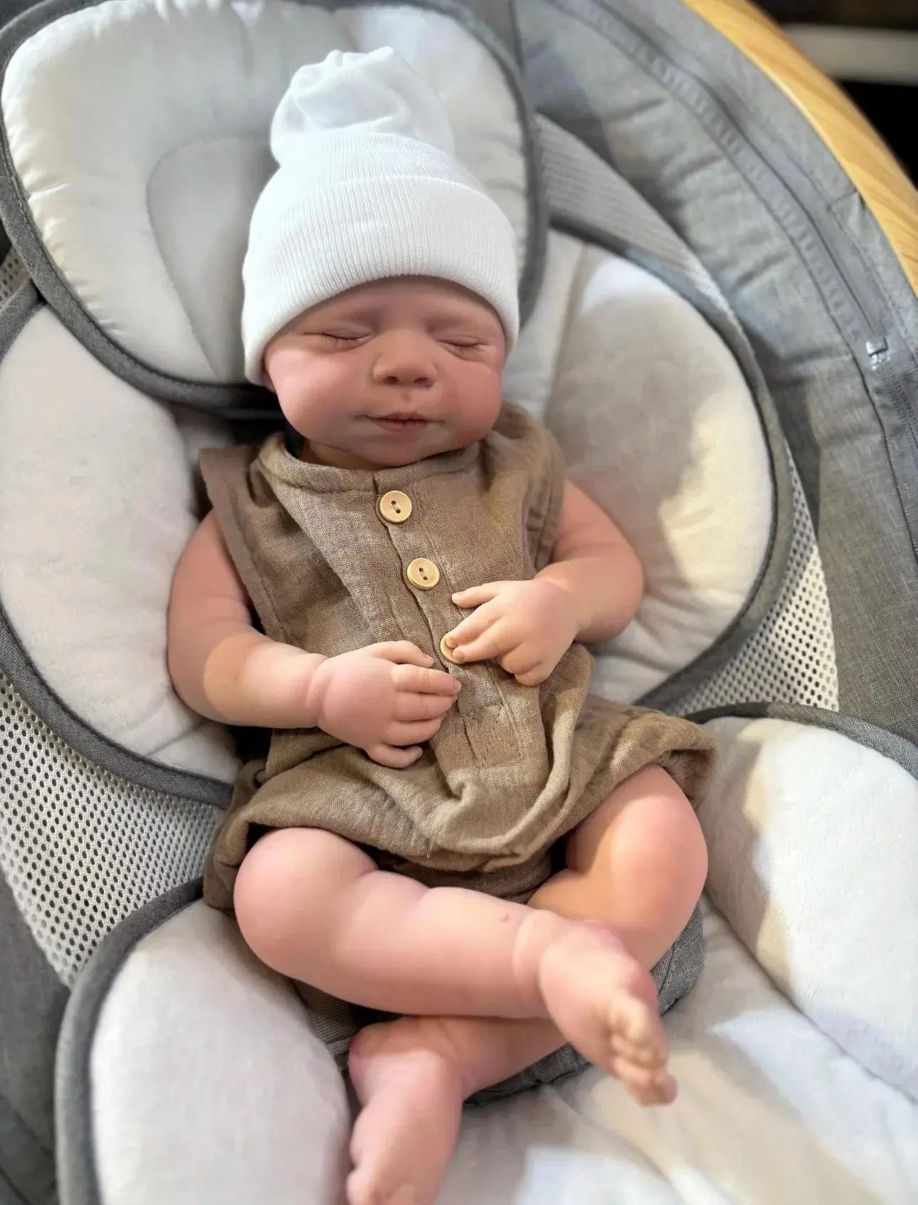 Image of Reborn Baby Dolls Can Open Mouth 18Inch Pascale Full Body Soft Solid