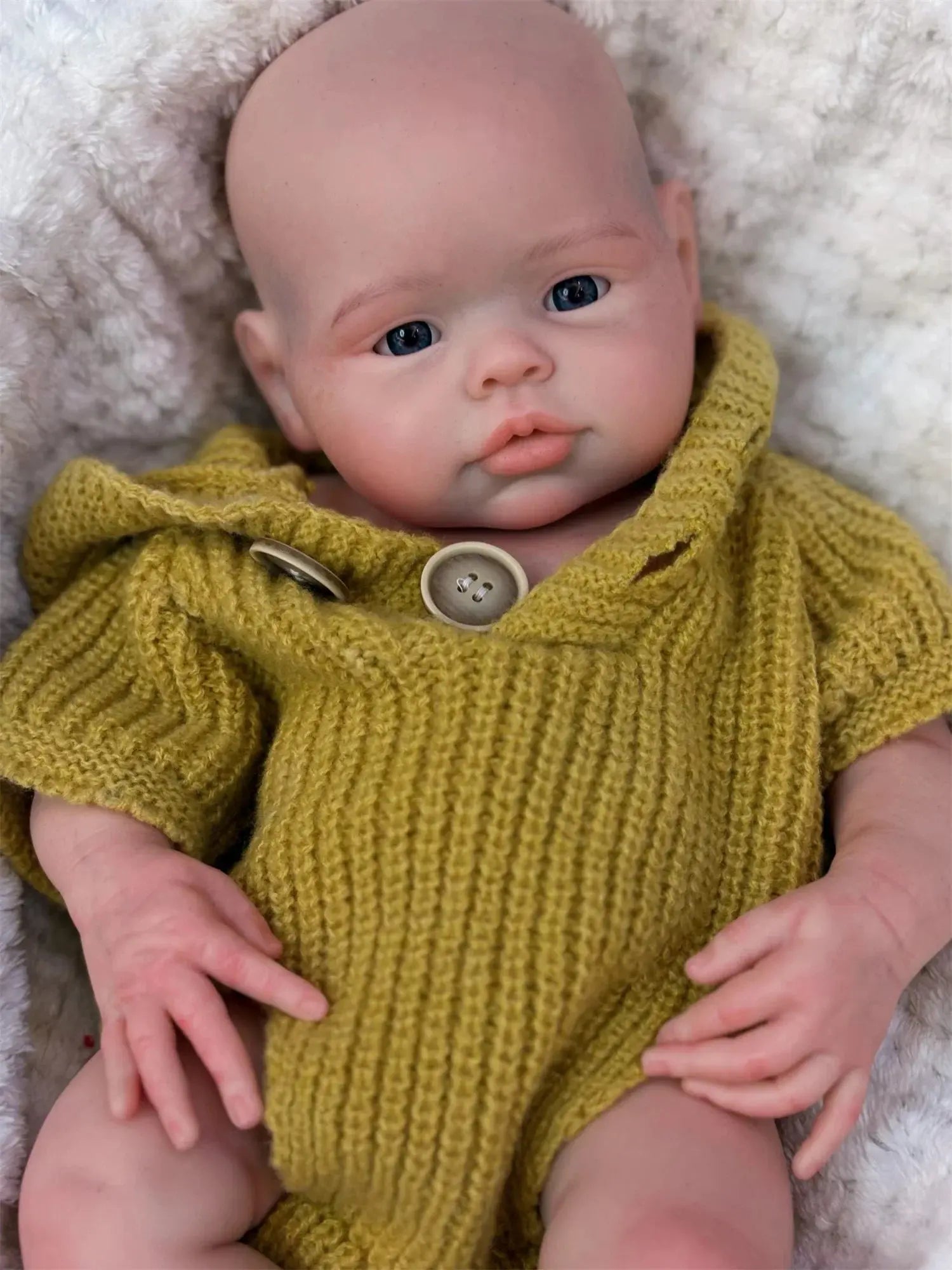 Image of Reborn Baby Dolls 17Inch Washable Open Eyes Soft Silicone Reborn Girl