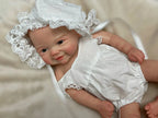 Image of Reborn Baby Dolls 33Cm Cuddly Vivienne Full Body Solid Silicone