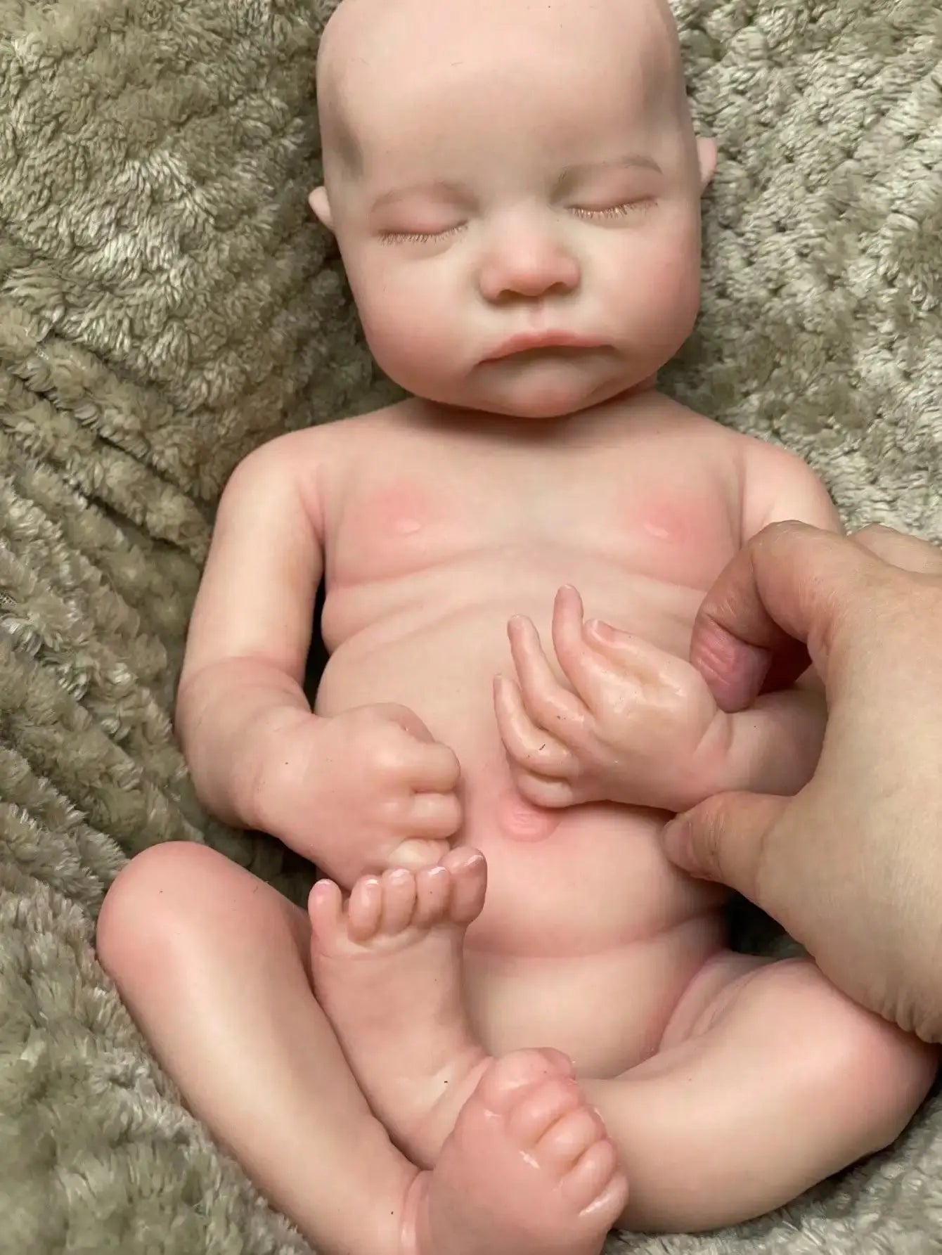 Image of Reborn Baby Dolls Saskia 16-Inch Cuddly Sleeping Reborn Baby Doll -