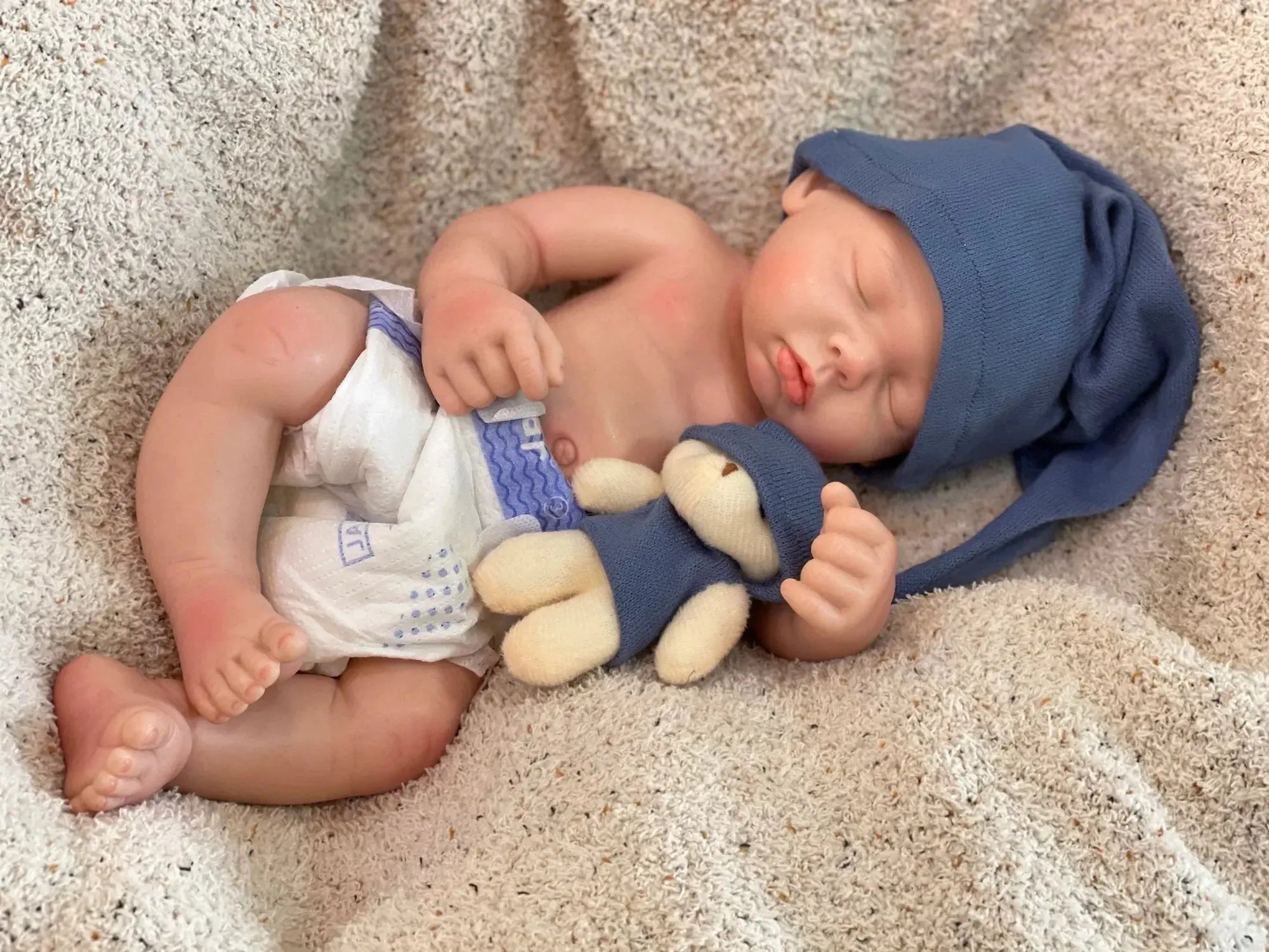 Image of Reborn Baby Dolls 3 Styles/45Cm Close Eyes Bebe Reborn Girl Soft