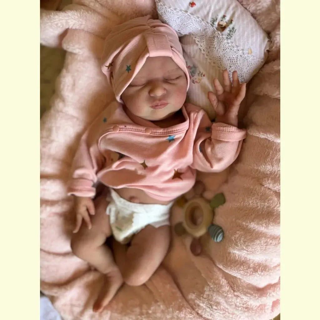Image of Reborn Baby Dolls 18Inch Washable Laura Solid Silicone Bebe Reborn