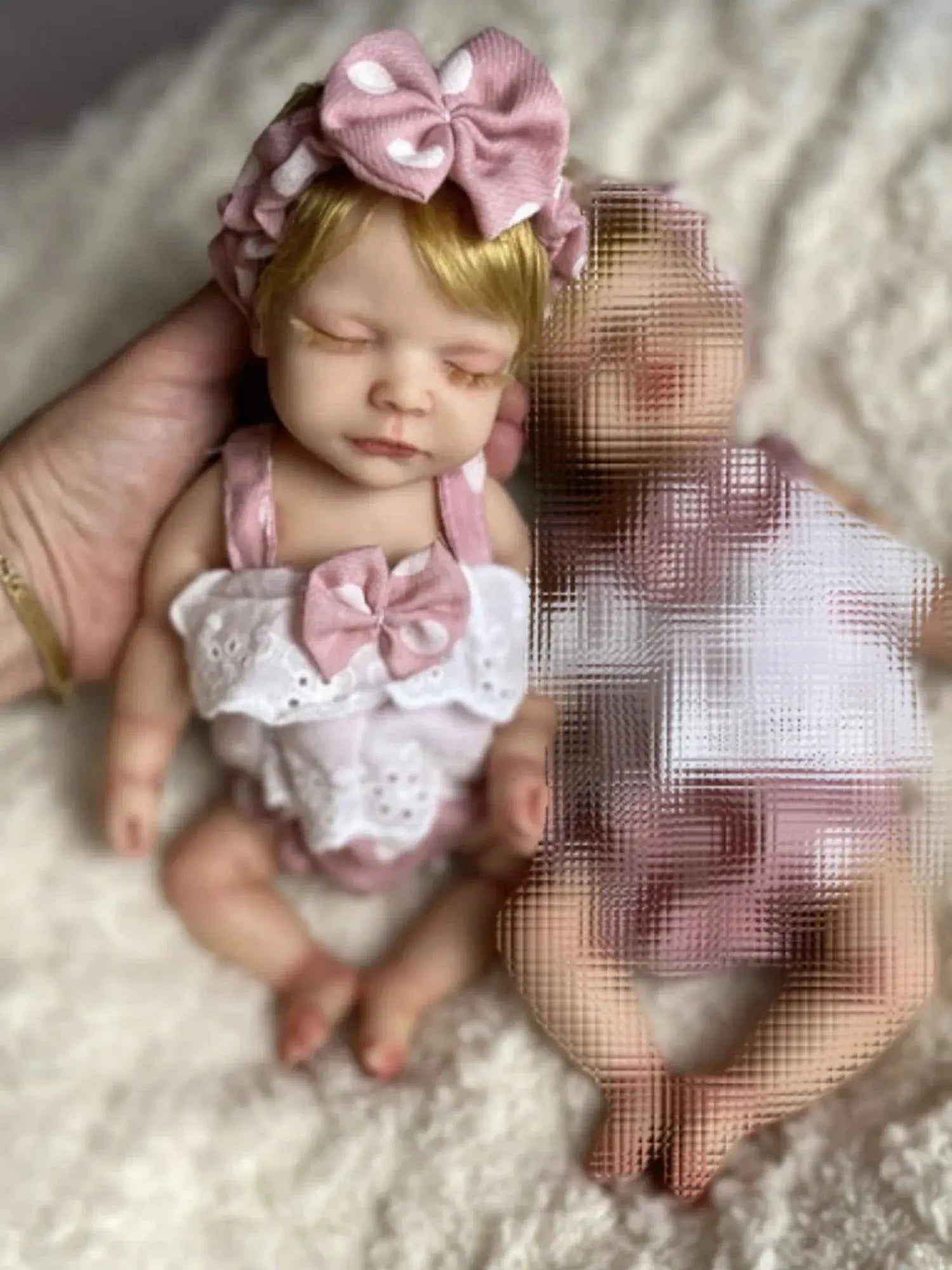 Image of Reborn Baby Dolls 1 Pc 10Inch Cuddly Full Solid Soft Silicone Reborn