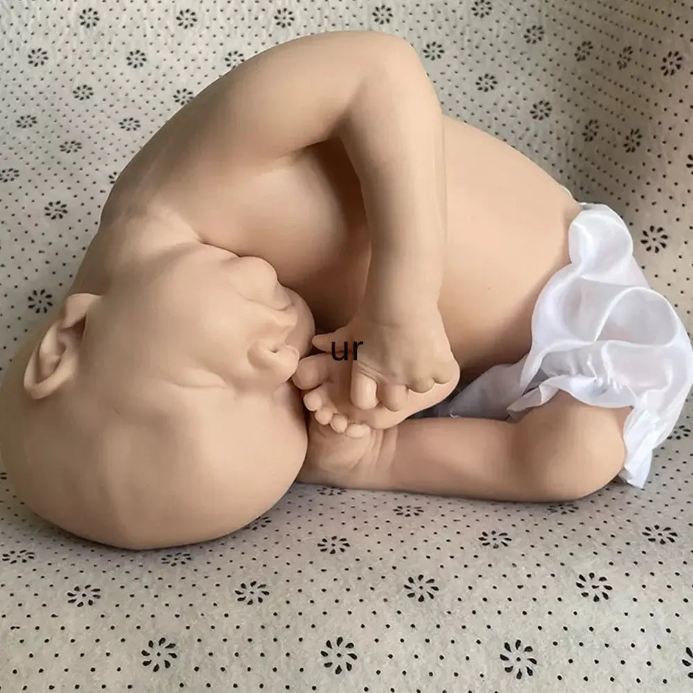 Image of Reborn Baby Dolls 17 Inch Strechable Super Soft Marshmallow Platinum