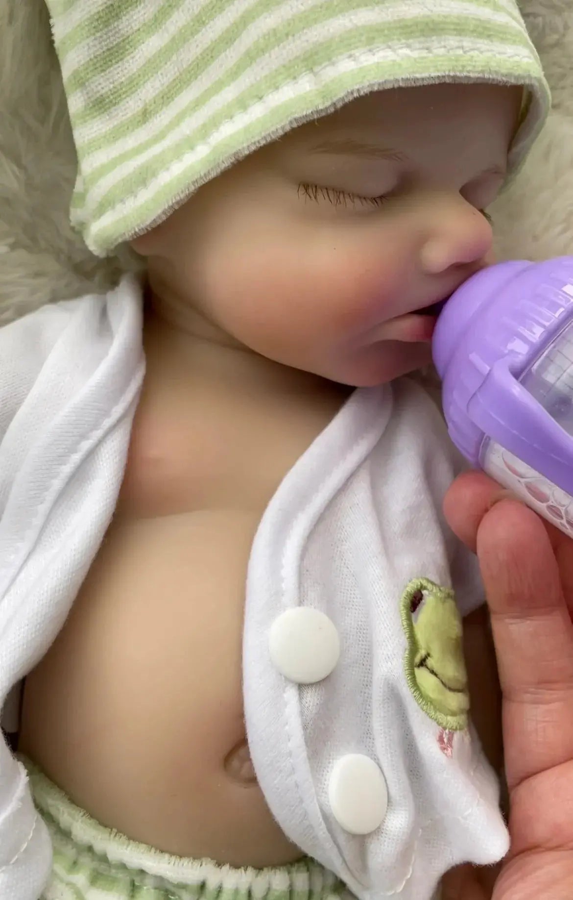 Image of Reborn Baby Dolls 13Inch Open Mouth Loulou Girl&Boy Painted Full Body