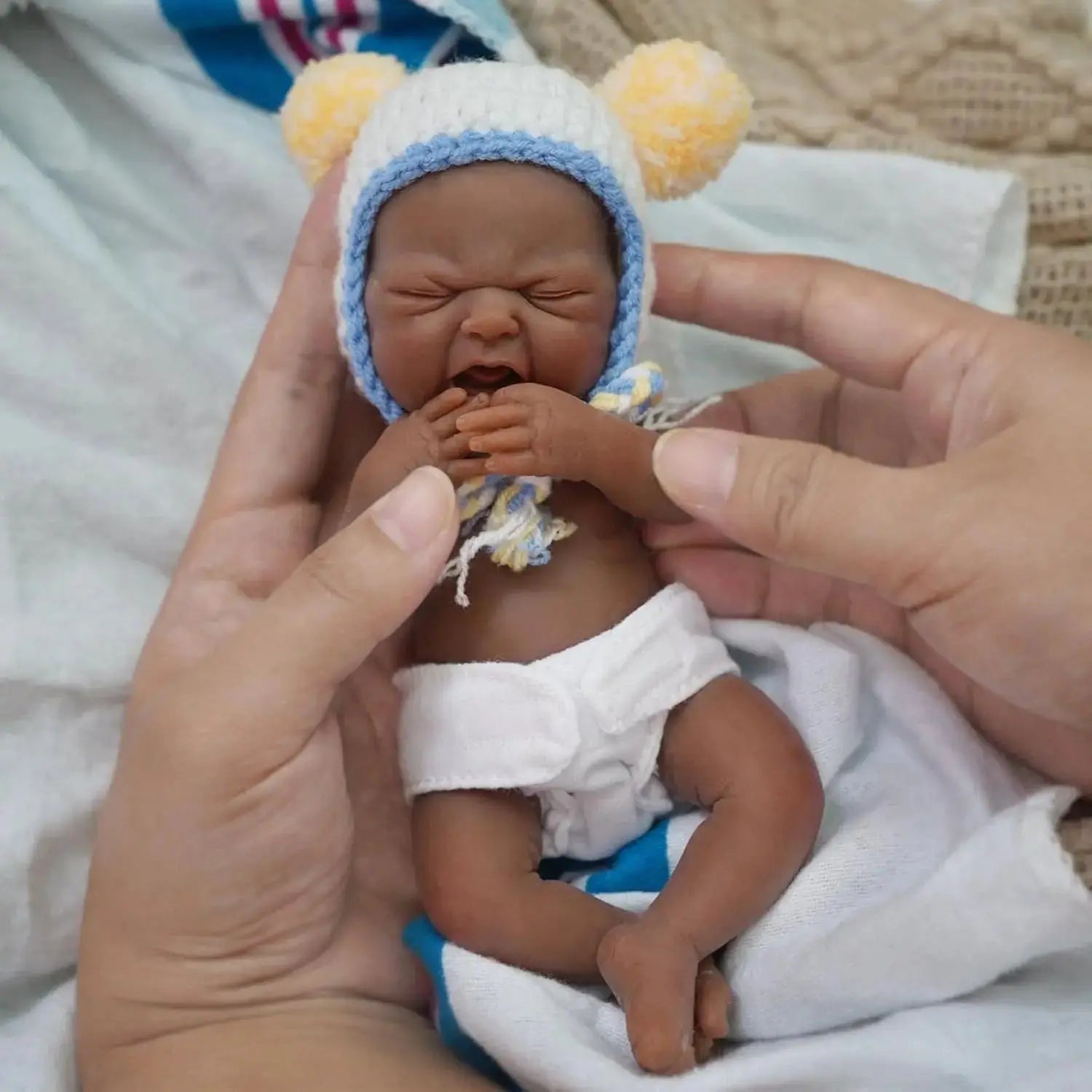 Image of Reborn Baby Dolls 7Inch Full Body Silicone Baby Dolls Boy，Mini
