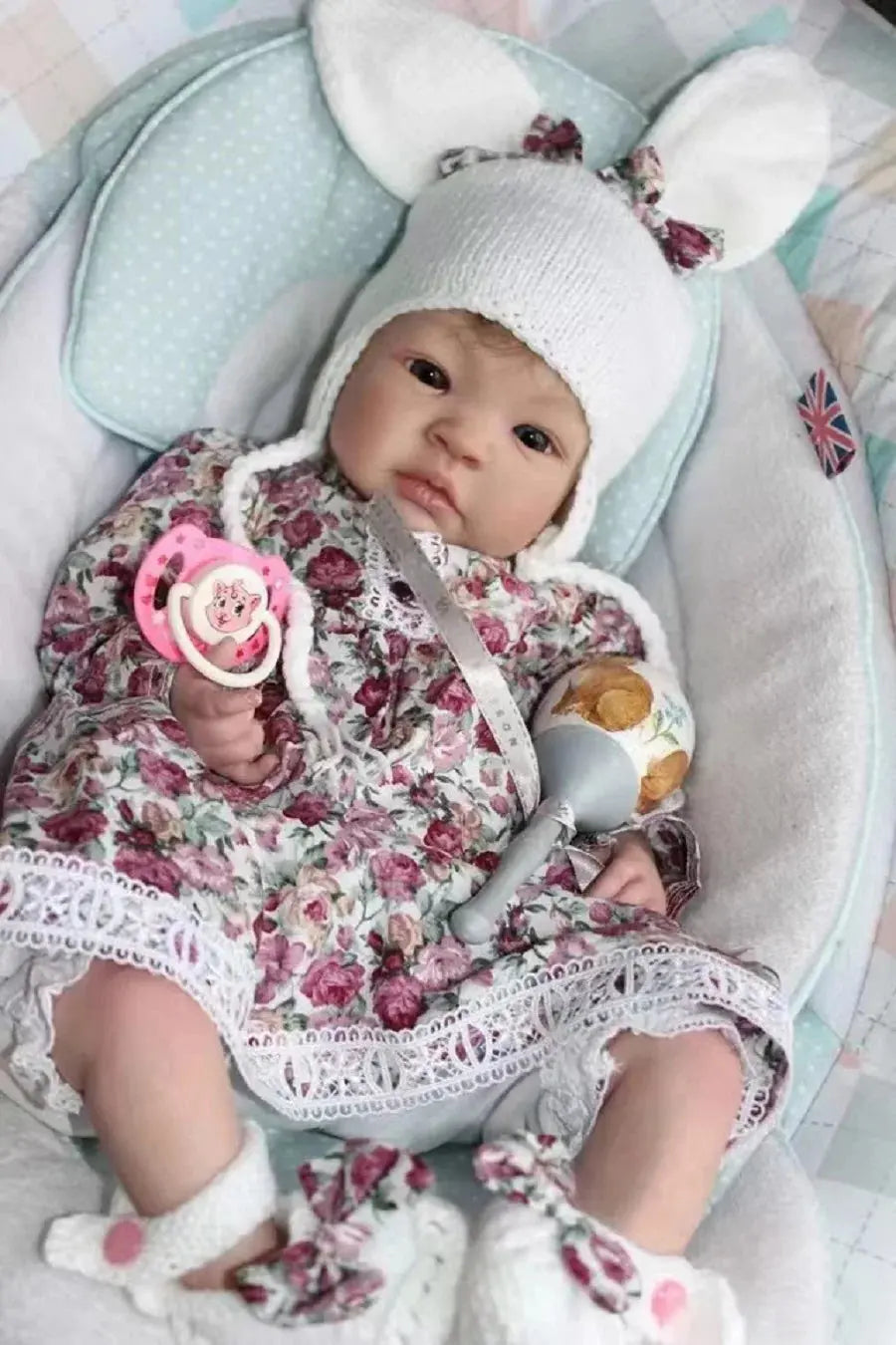 Image of Reborn Baby Dolls 18 Inch Full Solid Bebe Reborn Silicone Painted 