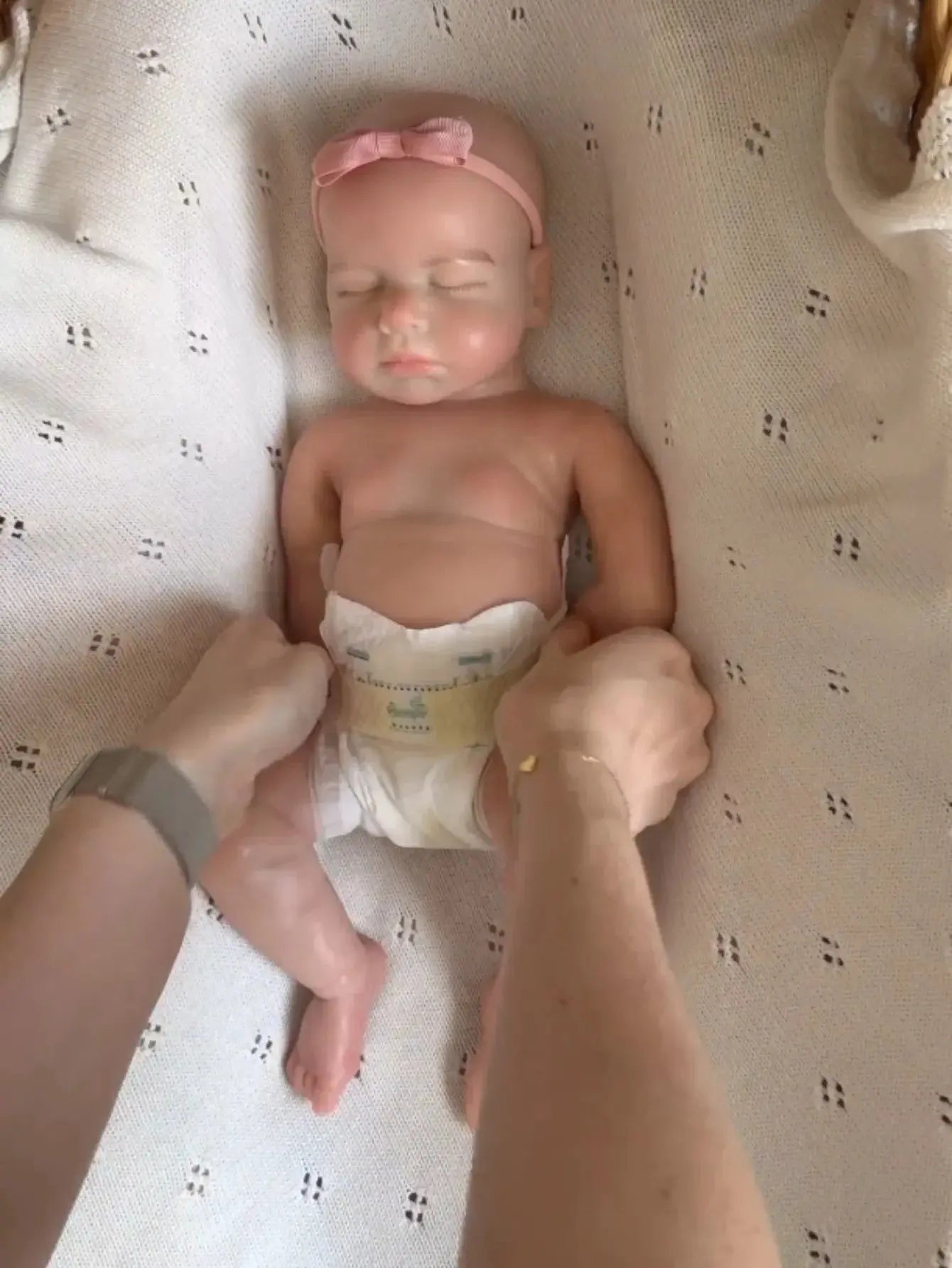 Image of Reborn Baby Dolls 18 Inch Loulou Silicone Girl Handmade Bebe Newborn
