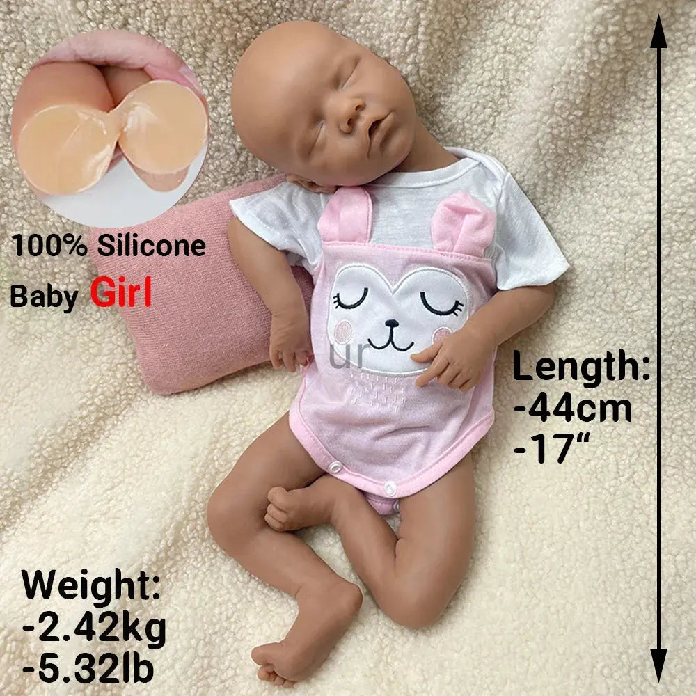 Image of Reborn Baby Dolls Handmade 17Inch Realistic Details & Poseable Limbs