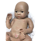 Image of Reborn Baby Dolls 18 Inch Full Solid Bebe Reborn Silicone Painted 