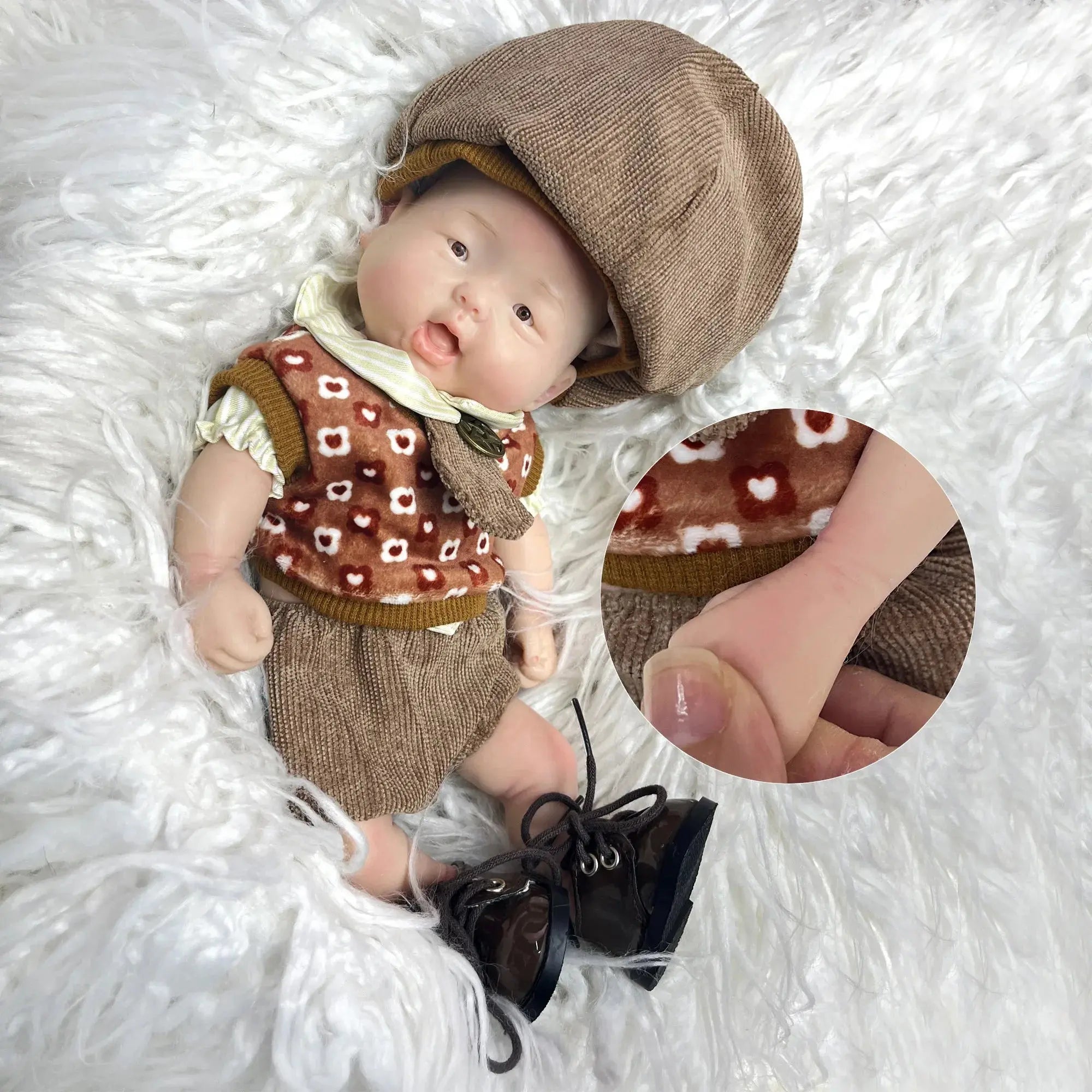 Image of Reborn Baby Dolls 26Cm Lifelike Silicone Bebe Reborn Boy Soft Newborn