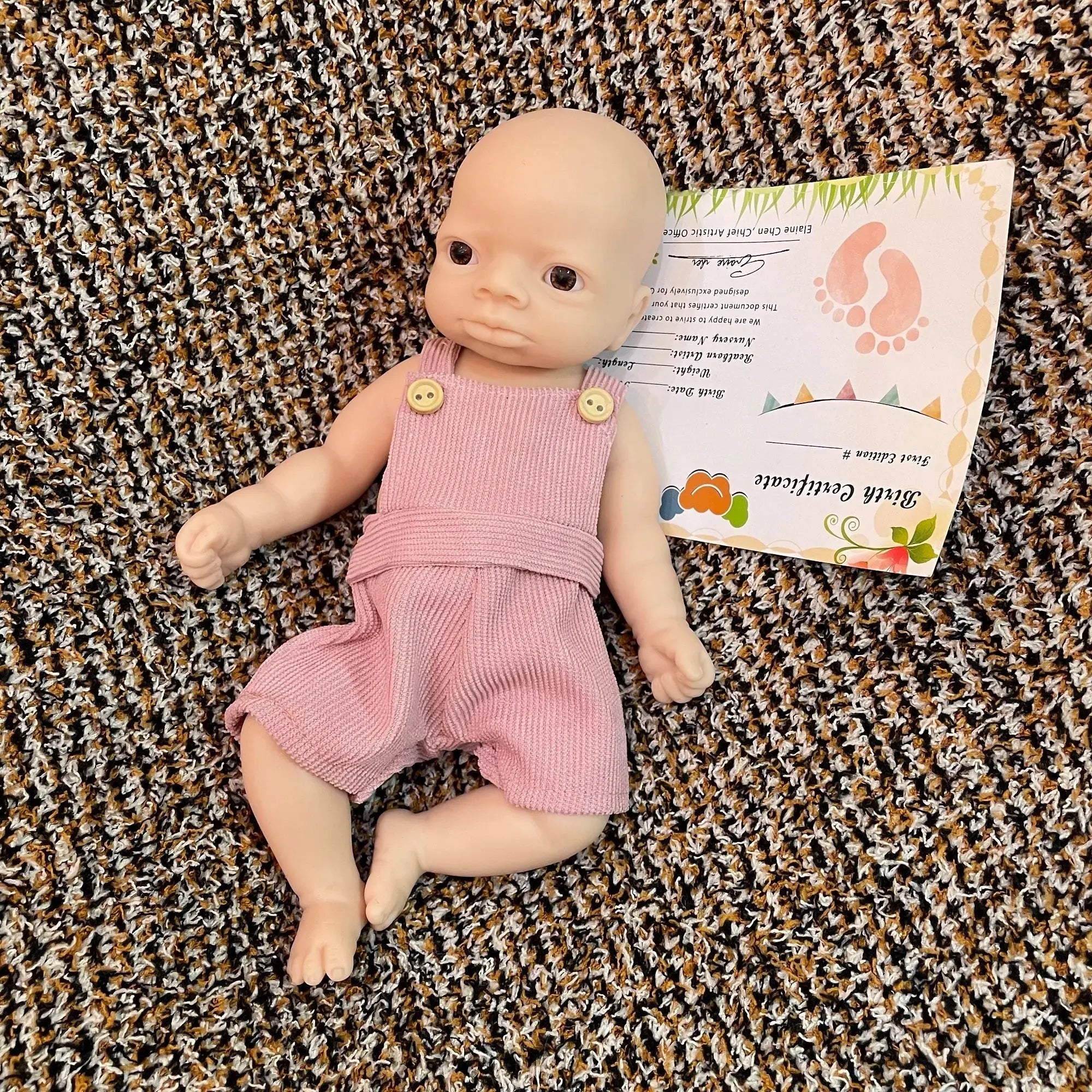 Image of Reborn Baby Dolls 25Cm Unpainted Silicone Girls Whole Body Soft Solid