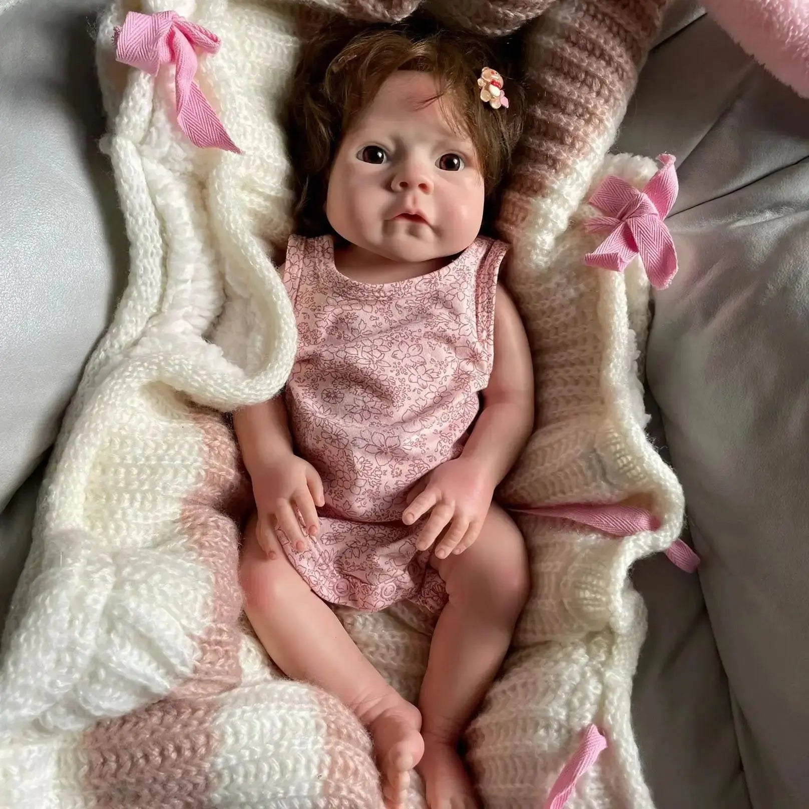 Image of Reborn Baby Dolls Full Solid Silicone 18 Inch Reborn Bebe Реборн