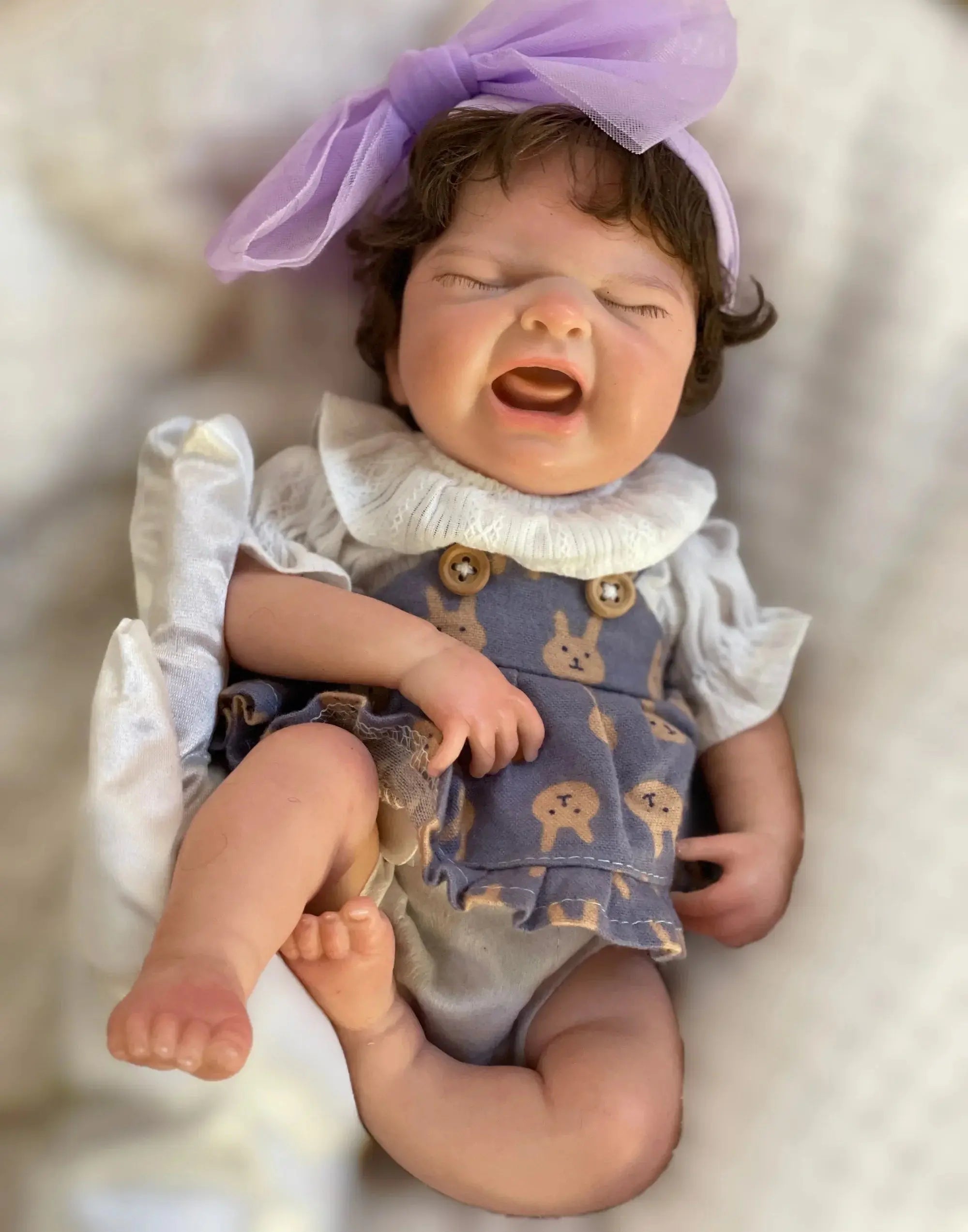 Image of Reborn Baby Dolls 33Cm Cry Baby Maria Reborn Dolls Silicone Girl