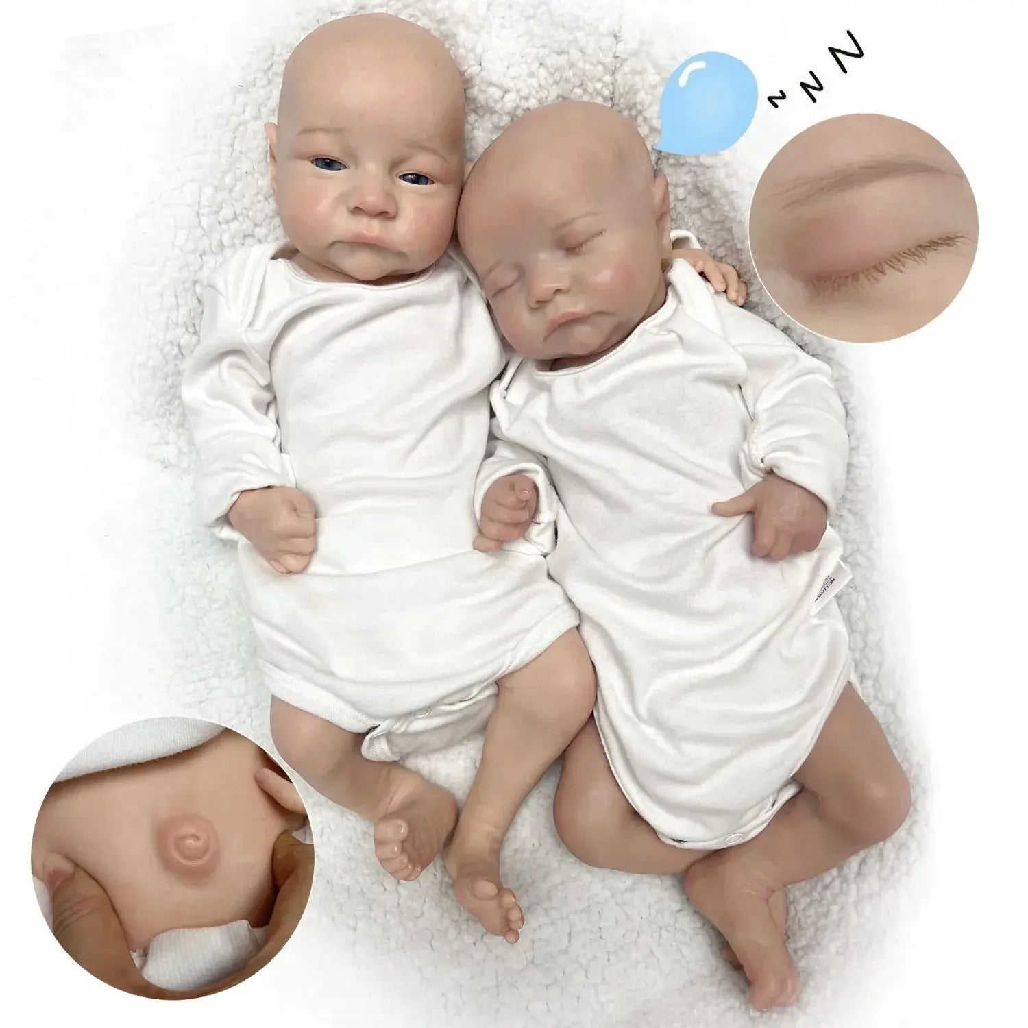 Image of Reborn Baby Dolls 42Cm Silicone Boy Levi Painted/Unpainted Doll Full