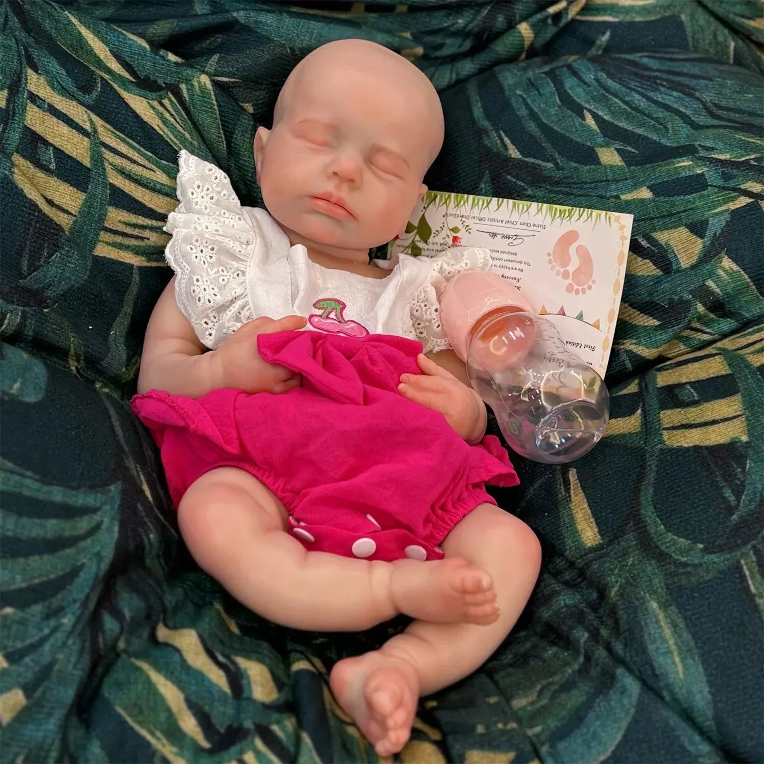 Image of Reborn Baby Dolls 45Cm Can Open Mouth &Washable Painted Loulou Solid