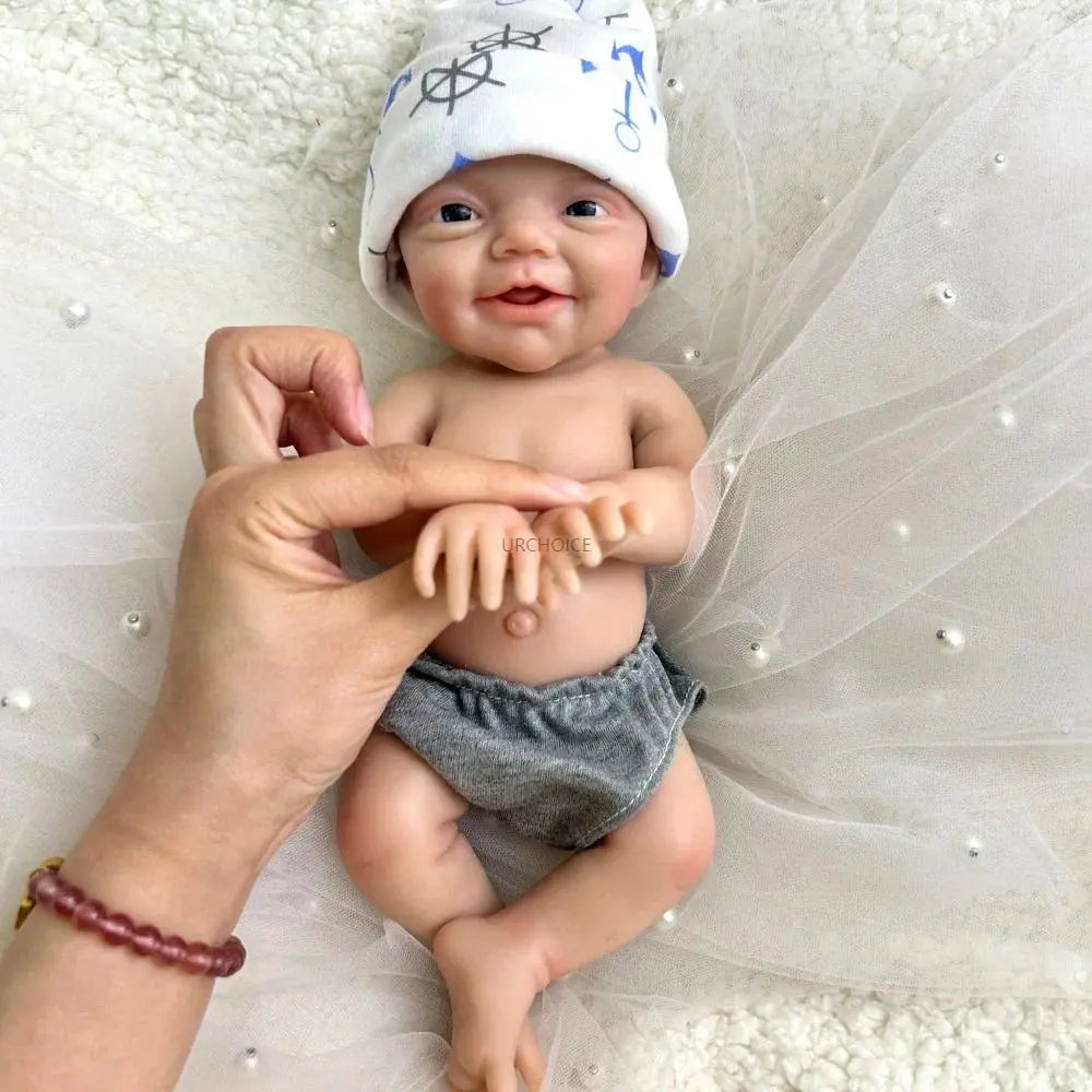 Image of Reborn Baby Dolls 30Cm 2.3Lbs Hand-Painted Silicone Reborn Baby Boy