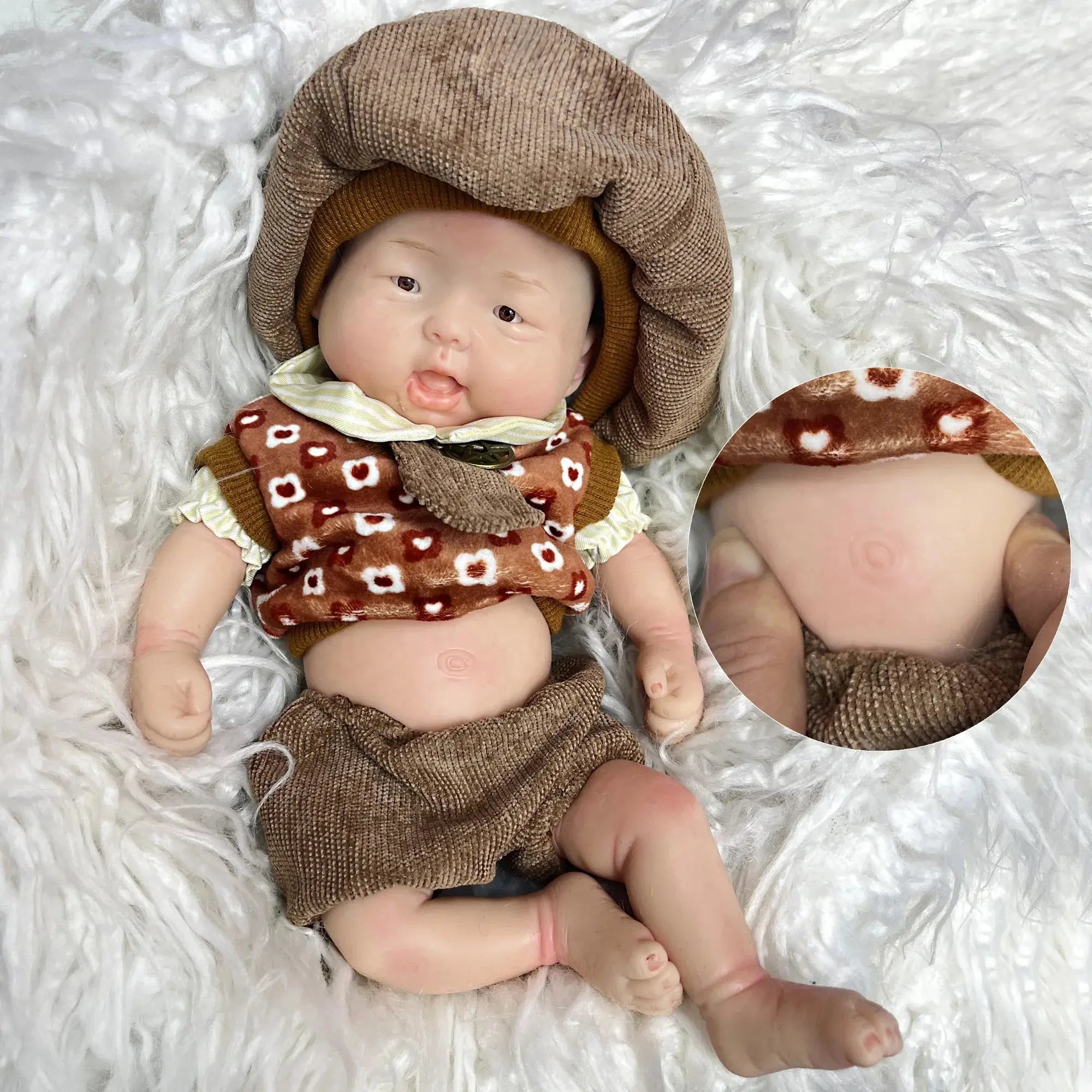 Image of Reborn Baby Dolls 26Cm Lifelike Silicone Bebe Reborn Boy Soft Newborn