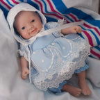 Image of Reborn Baby Dolls 7 Inch Mini Silicone Reborn Baby Doll Girl