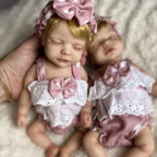 Image of Reborn Baby Dolls 1 Pc 10Inch Cuddly Full Solid Soft Silicone Reborn