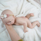 Image of Reborn Baby Dolls 17 Inch Full Platinum Silicone Reborn Baby Doll