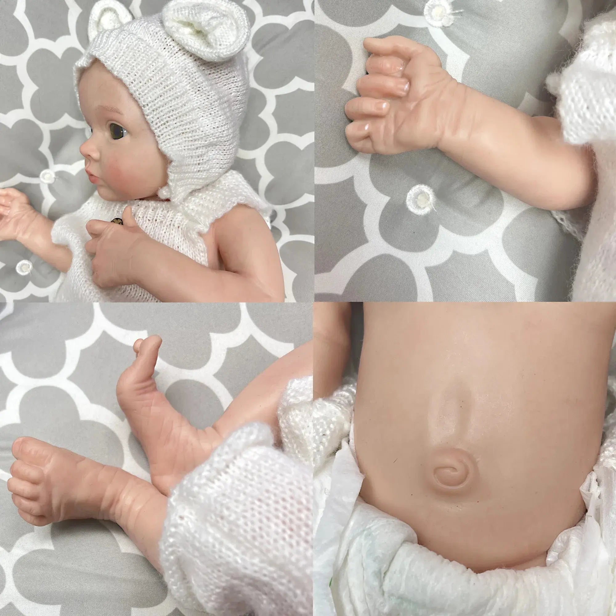 Image of Reborn Baby Dolls 18Inch Girl Tutti Painted Full Body Soft Solid
