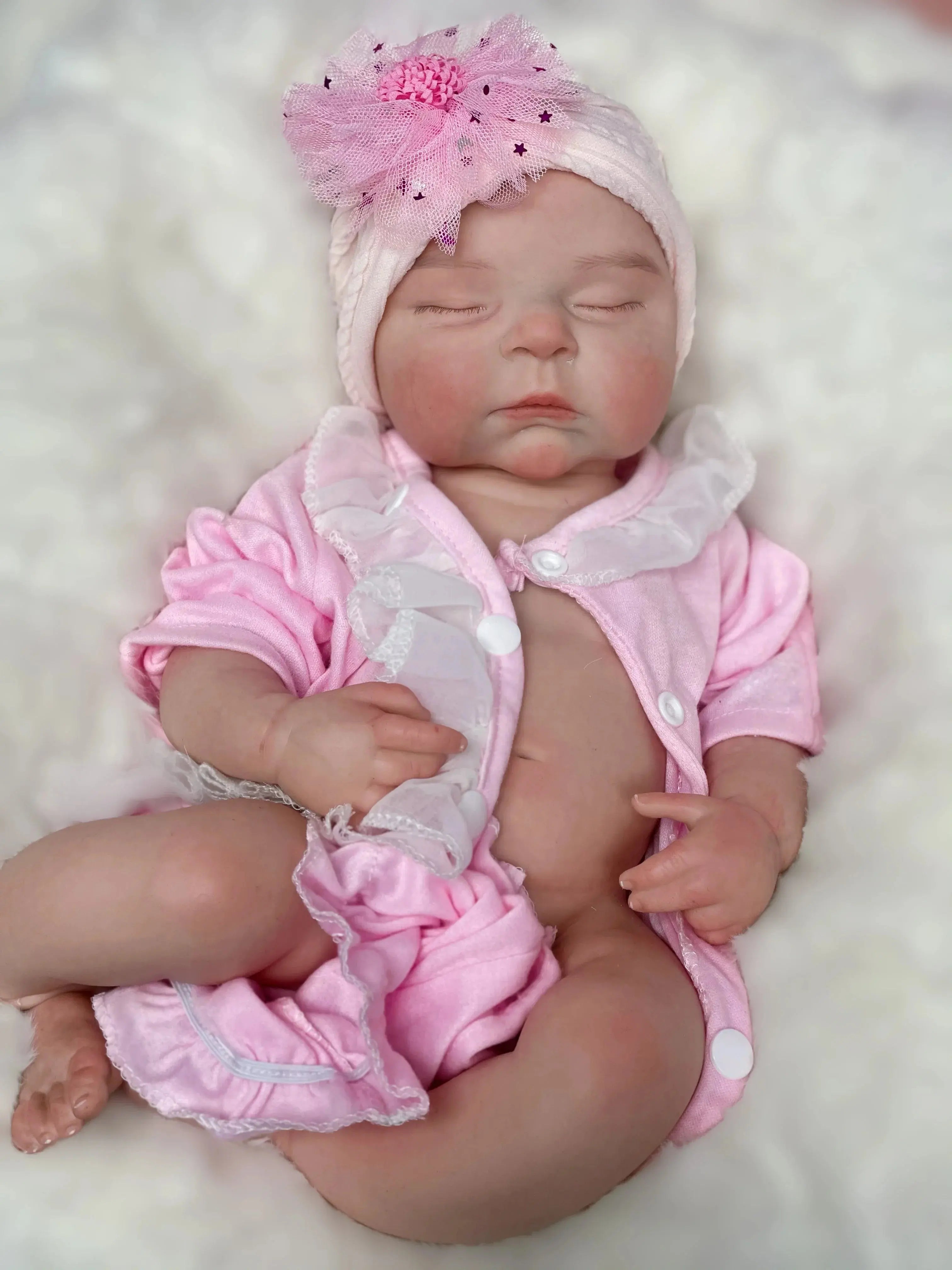 Image of Reborn Baby Dolls 33Cm&45Cm Silicone Girl Peaches Bebê Reborn