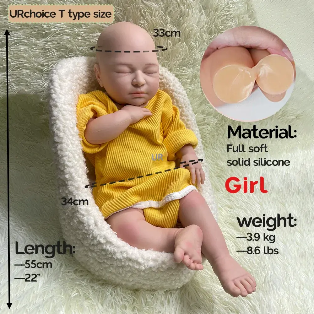 Image of Reborn Baby Dolls 22 Inch Huge Silicone Reborn Baby Lifelike Big Size