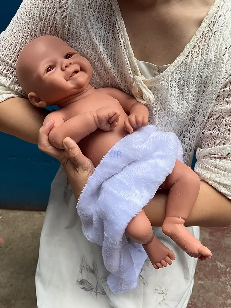 Image of Reborn Baby Dolls 17 Inch Silicone Body Reborn Baby Doll Waterproof