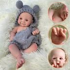 Image of Reborn Baby Dolls Platinum Silicone Soft Lifelike Preemy 43Cm Full