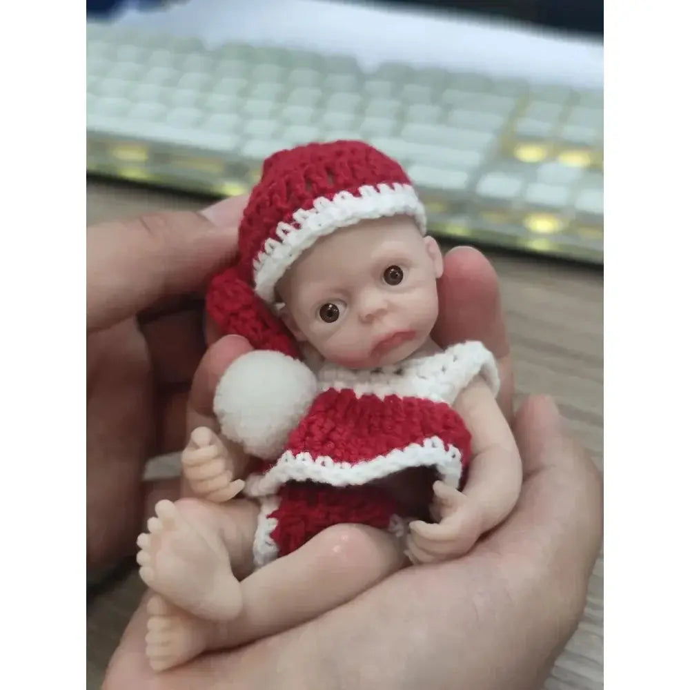 Image of Reborn Baby Dolls 4.5 Inch Miniature Babies Full Silicone Reborn Baby