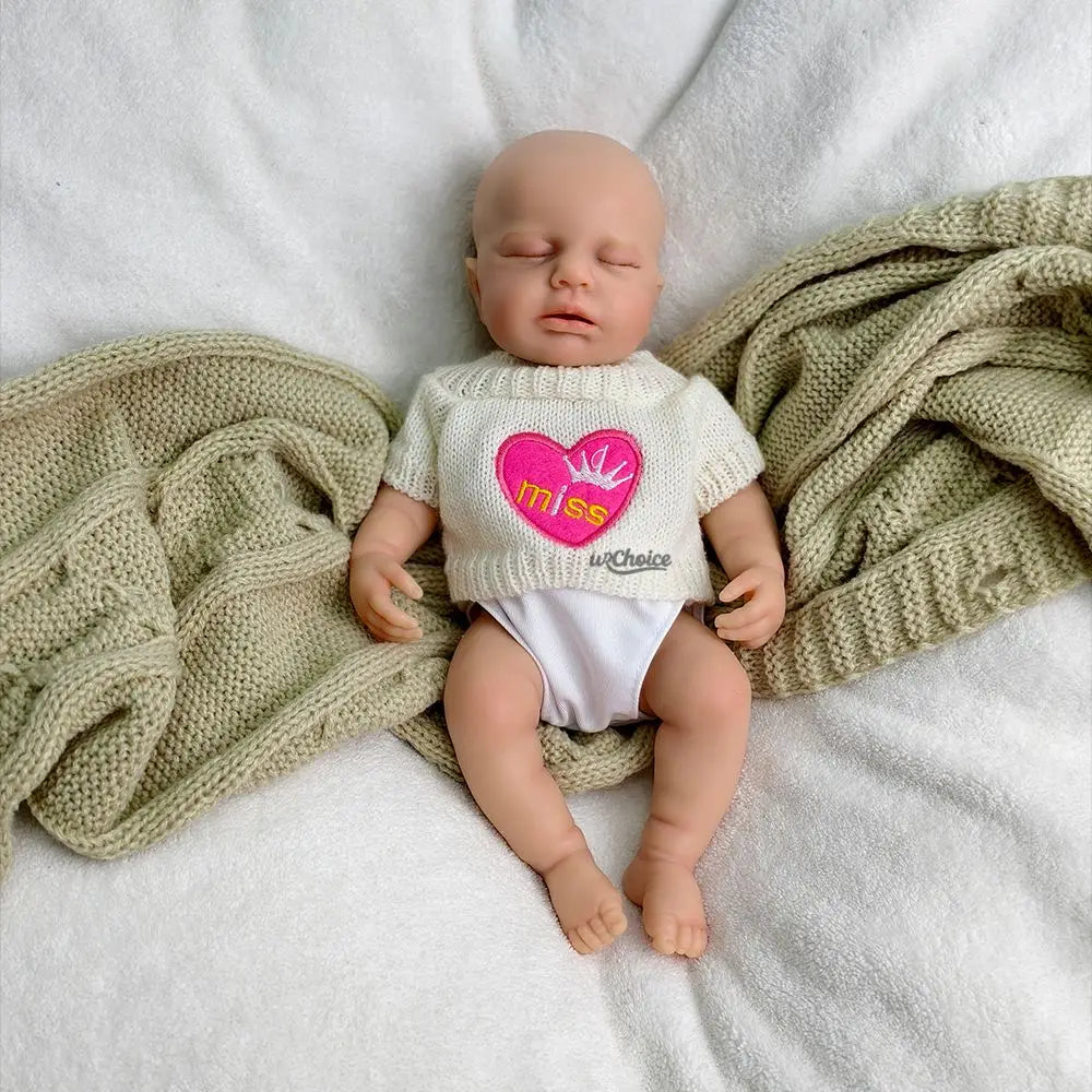 Image of Reborn Baby Dolls 12Inch Loulou Realistic Silicone Reborn Baby Girl