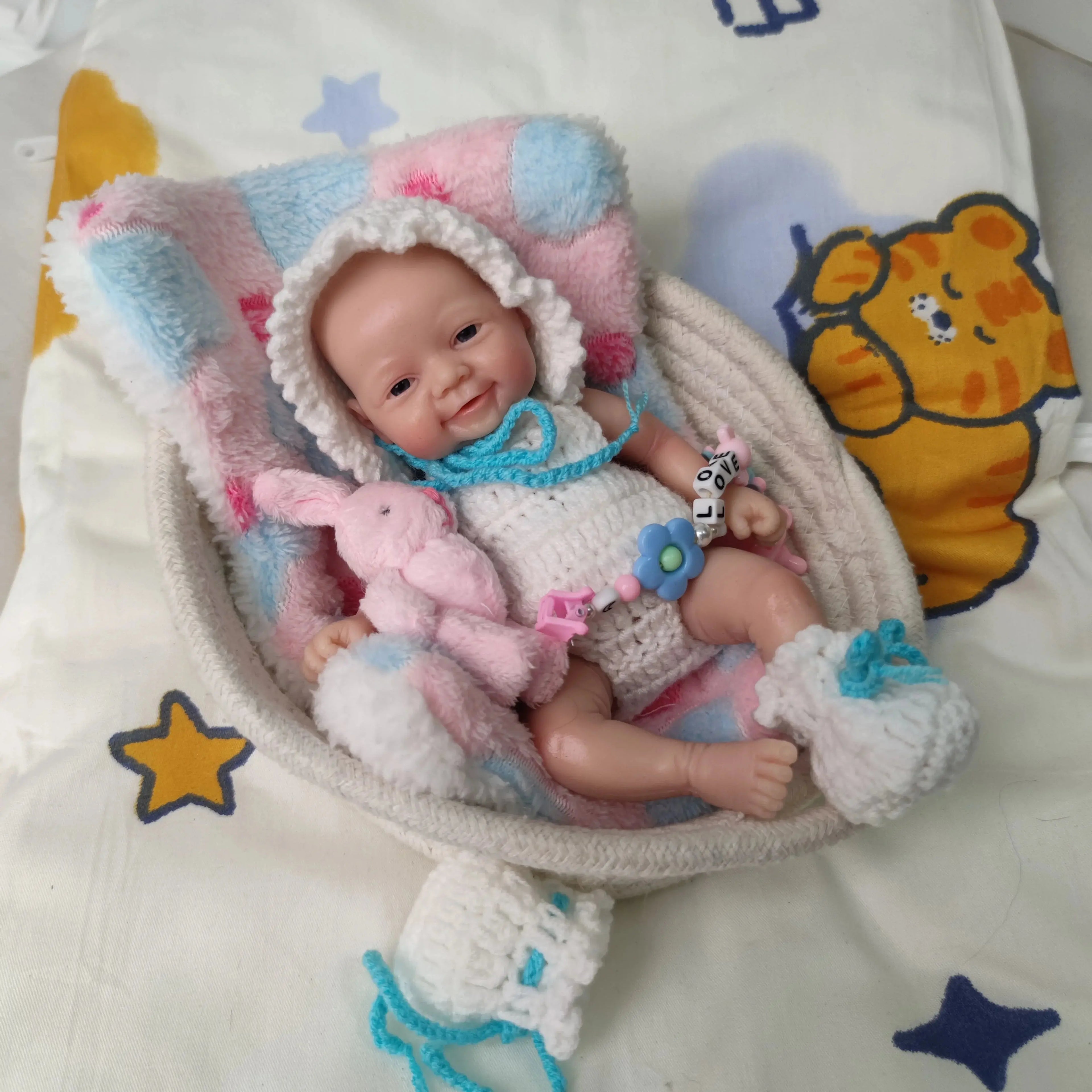 Image of Reborn Baby Dolls 7 Inch Full Body Silicone Mini Reborn Baby Doll
