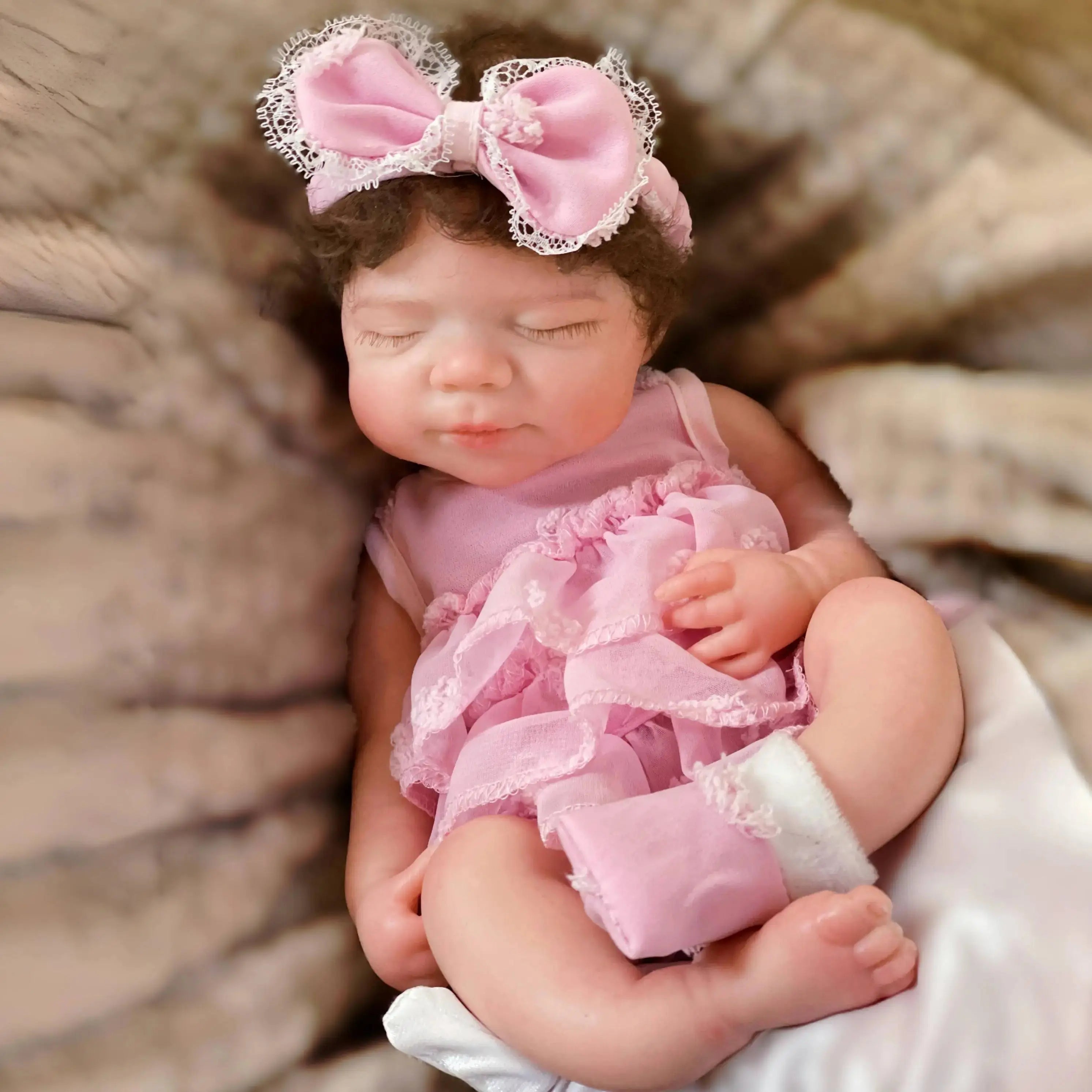 Image of Reborn Baby Dolls 13Inch Open Mouth Pascale Reborn Dolls Full Body