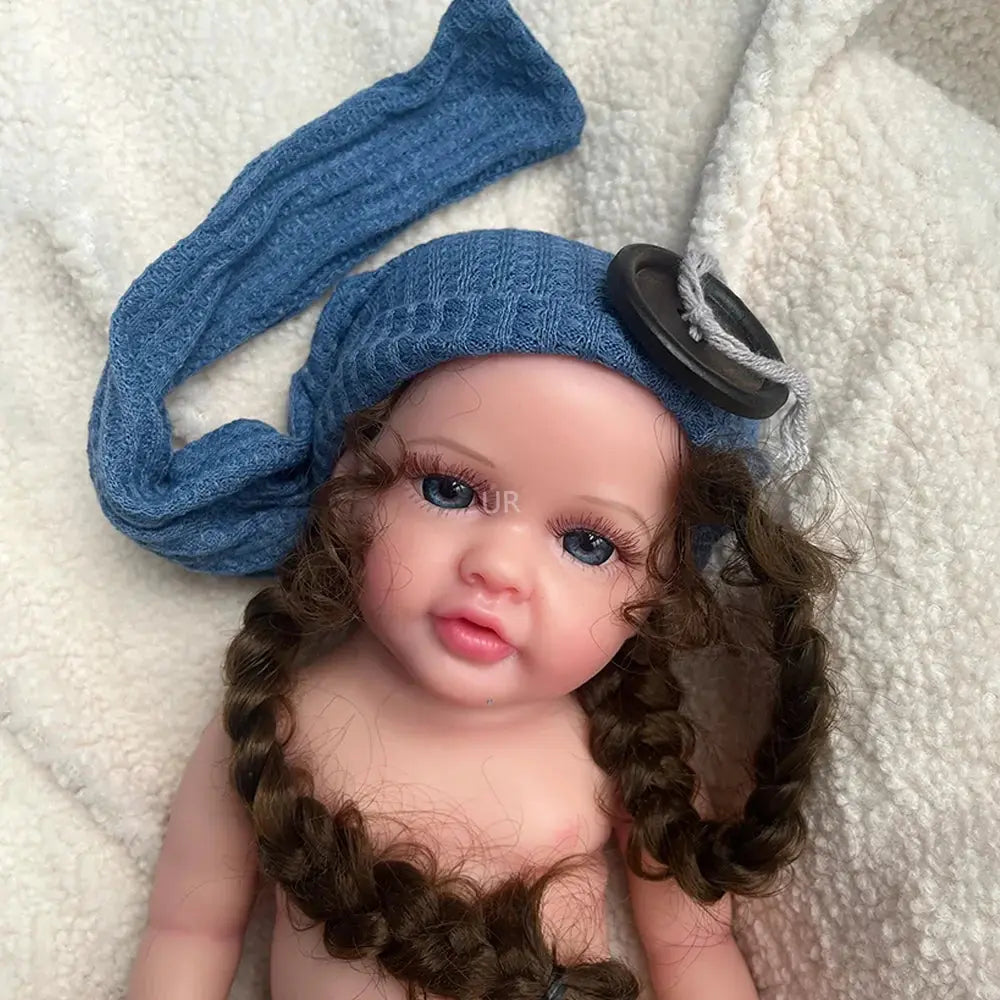 Image of Reborn Baby Dolls Preemie 16Inch Handmade Silicone Reborn Baby Girl