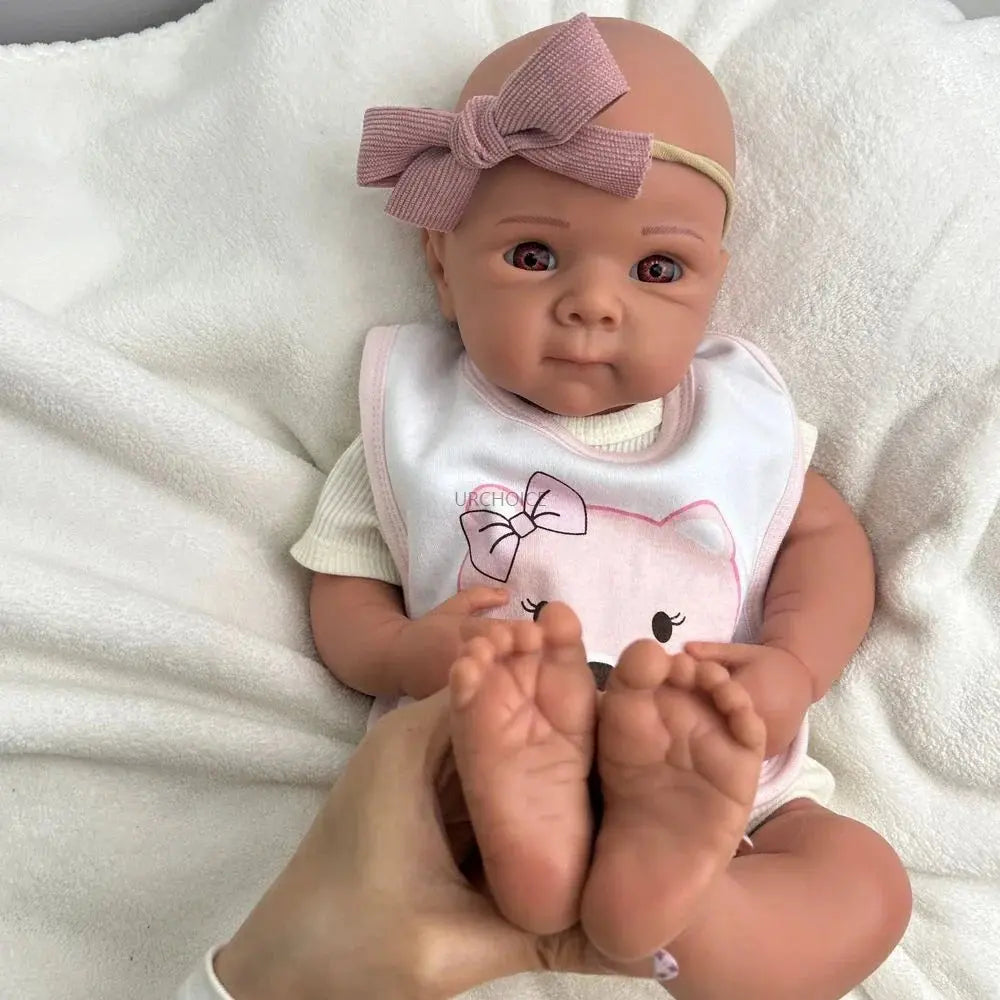 Image of Reborn Baby Dolls 19Inch Realistic Silicone Reborn Baby Girl Bettie