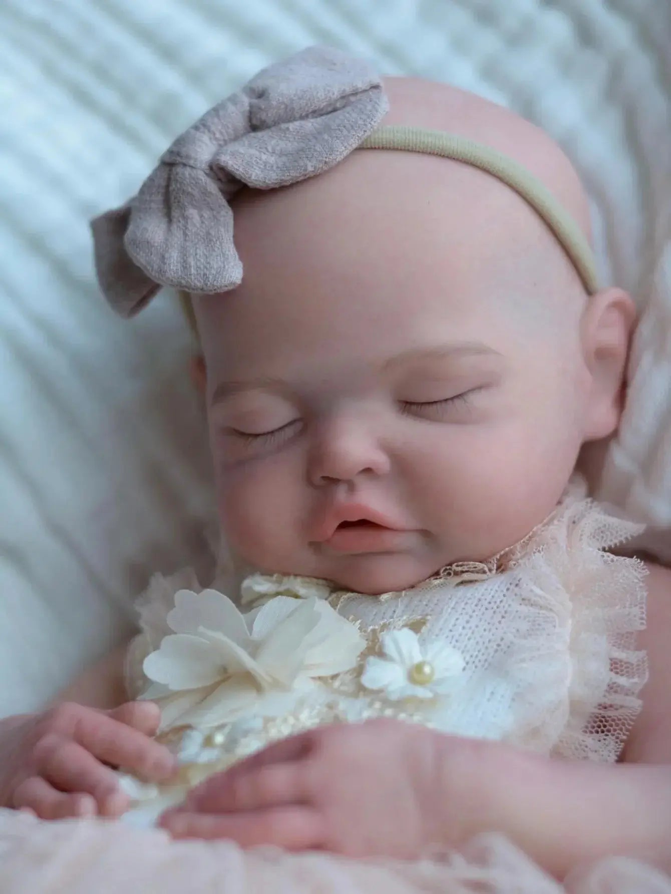 Image of Reborn Baby Dolls 18 Inch Lifelike Bebe Newborn Silicone Girl