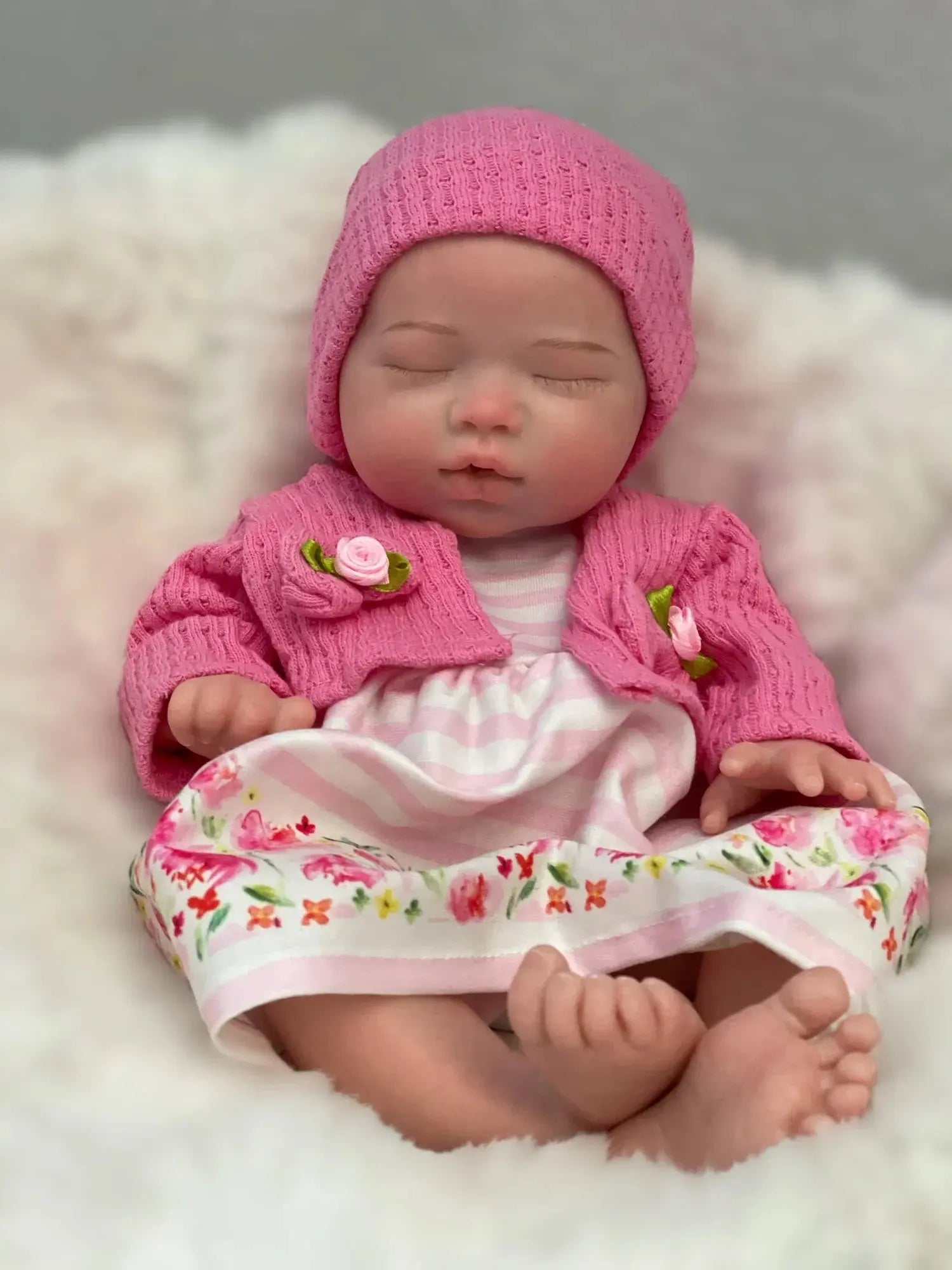 Image of Reborn Baby Dolls 35Cm Soft Touch Feeling Solid Silicone Bebe Reborn