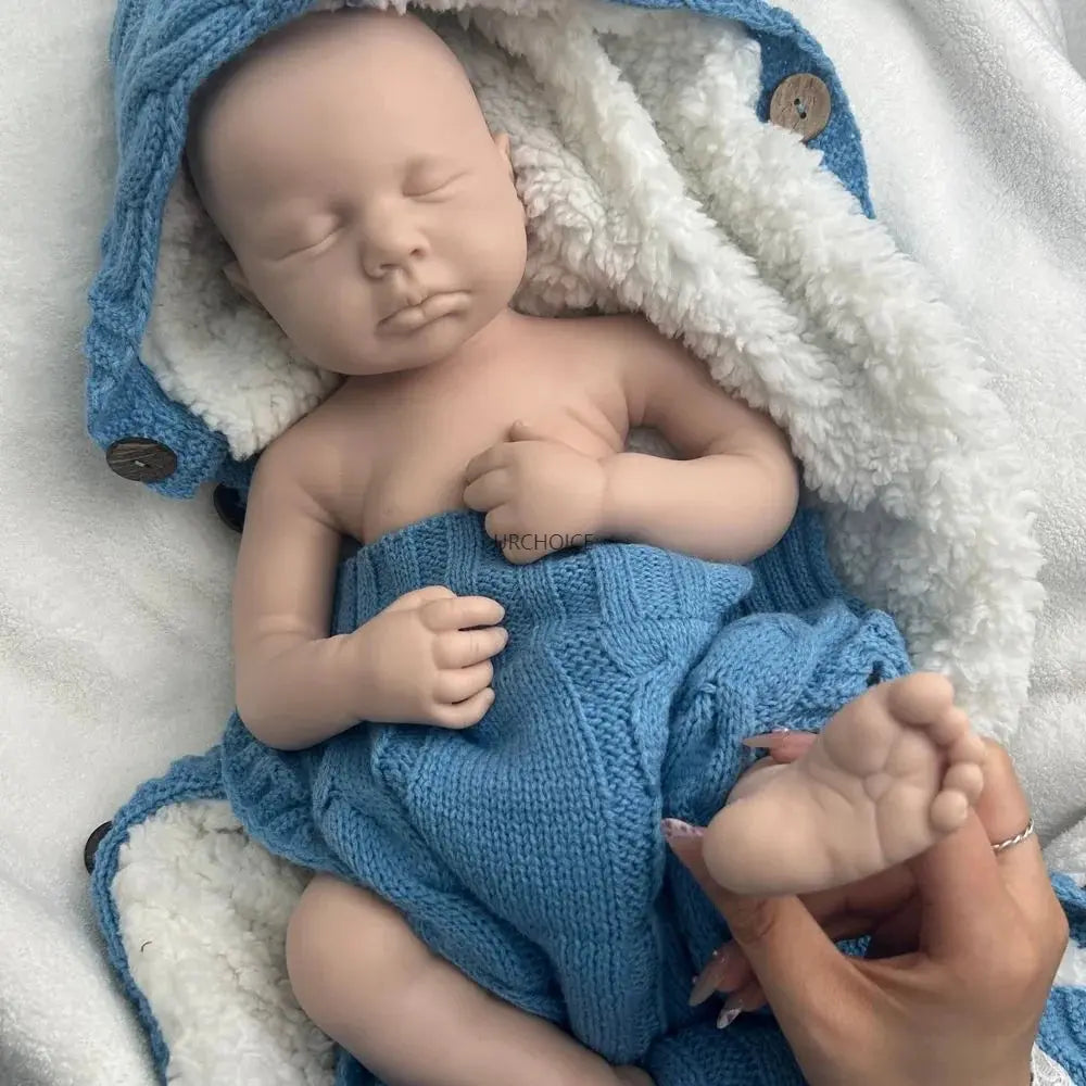 Image of Reborn Baby Dolls Unpainted Flexible Silicone Reborn Doll Blank 50Cm