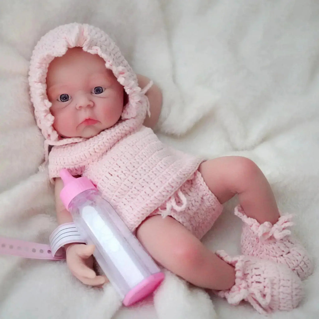 Image of Reborn Baby Dolls 12 Inch Cute Full Body Soft Silicone Baby Doll Girl