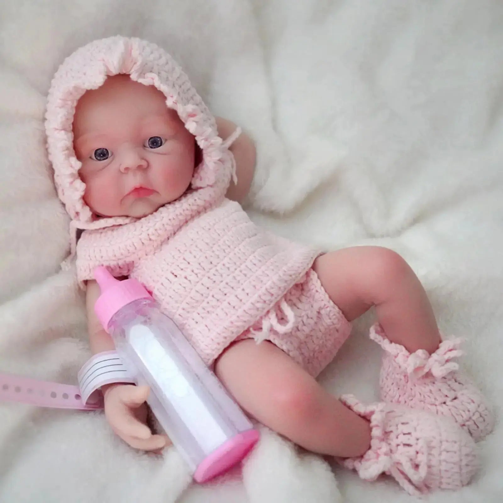 Image of Reborn Baby Dolls 12 Inch Cute Full Body Soft Silicone Baby Doll Girl