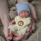 Image of Reborn Baby Dolls Mini Reborn Baby Doll Silicone Full Body 7 Inch