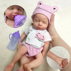 Image of Reborn Baby Dolls 33Cm Silicone Loulou Can Open Mouth Reborn Dolls