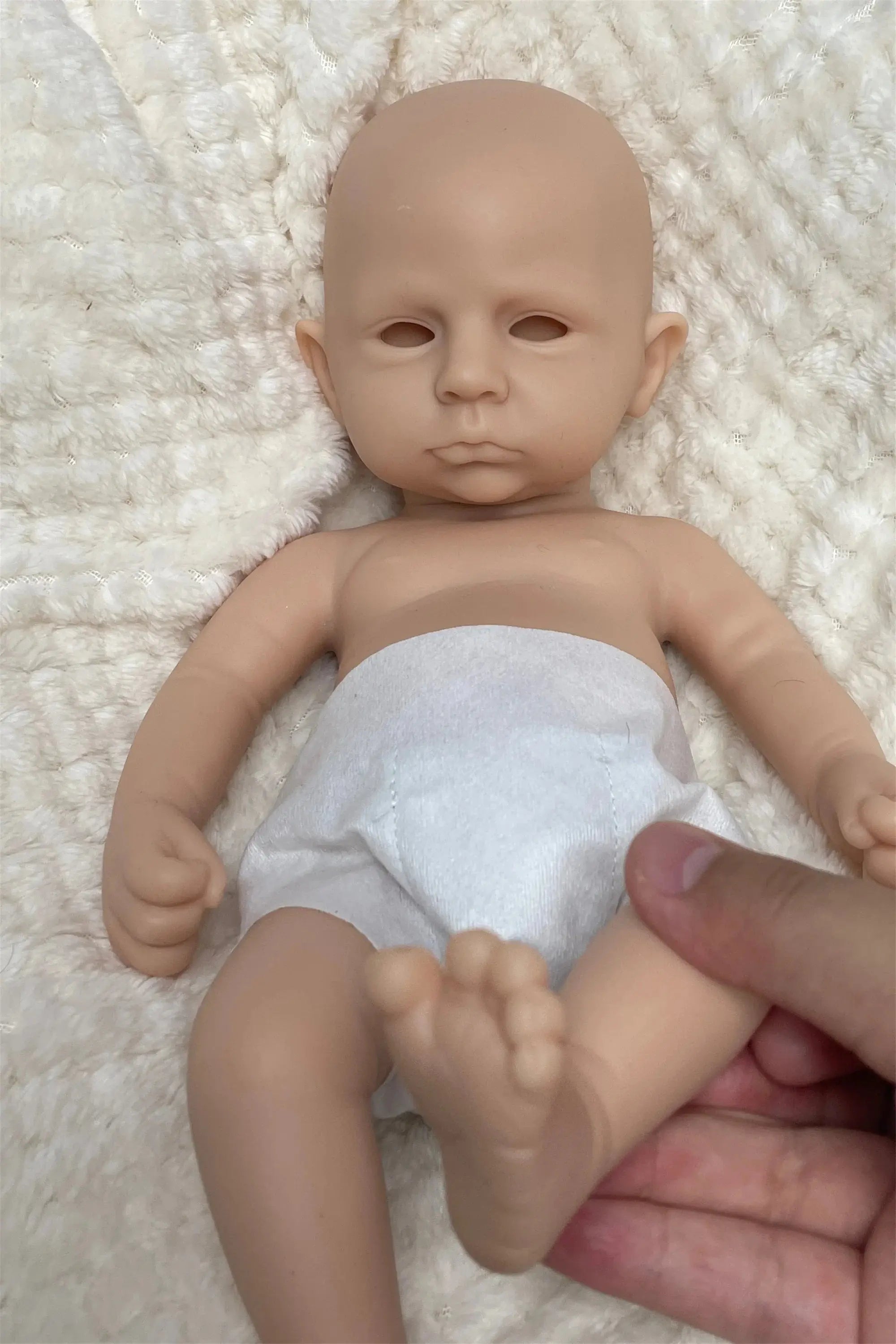 Image of Reborn Baby Dolls 33Cm Painted/Unpainted Silicone Boy Bebe Reborn