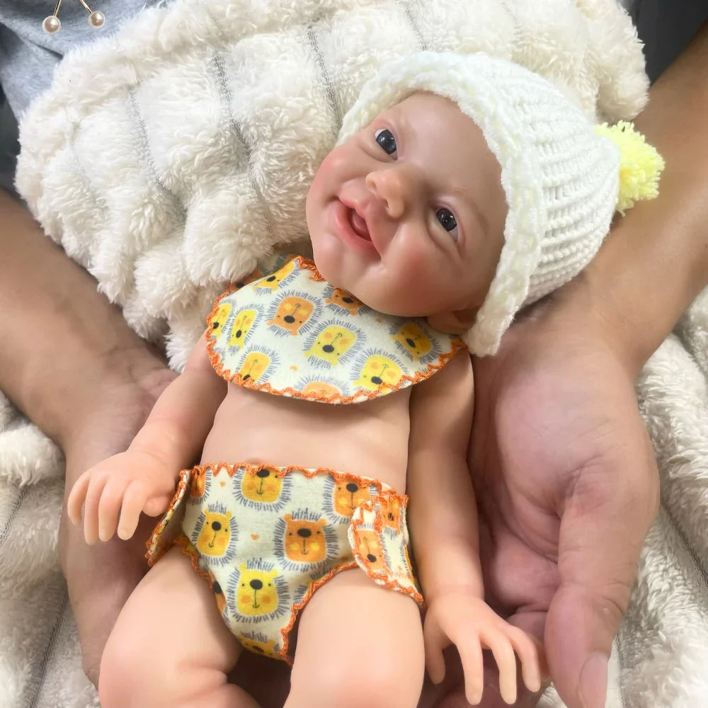 Image of Reborn Baby Dolls 13 Inch Mini Reborn Boy Or Girl Full Silicone